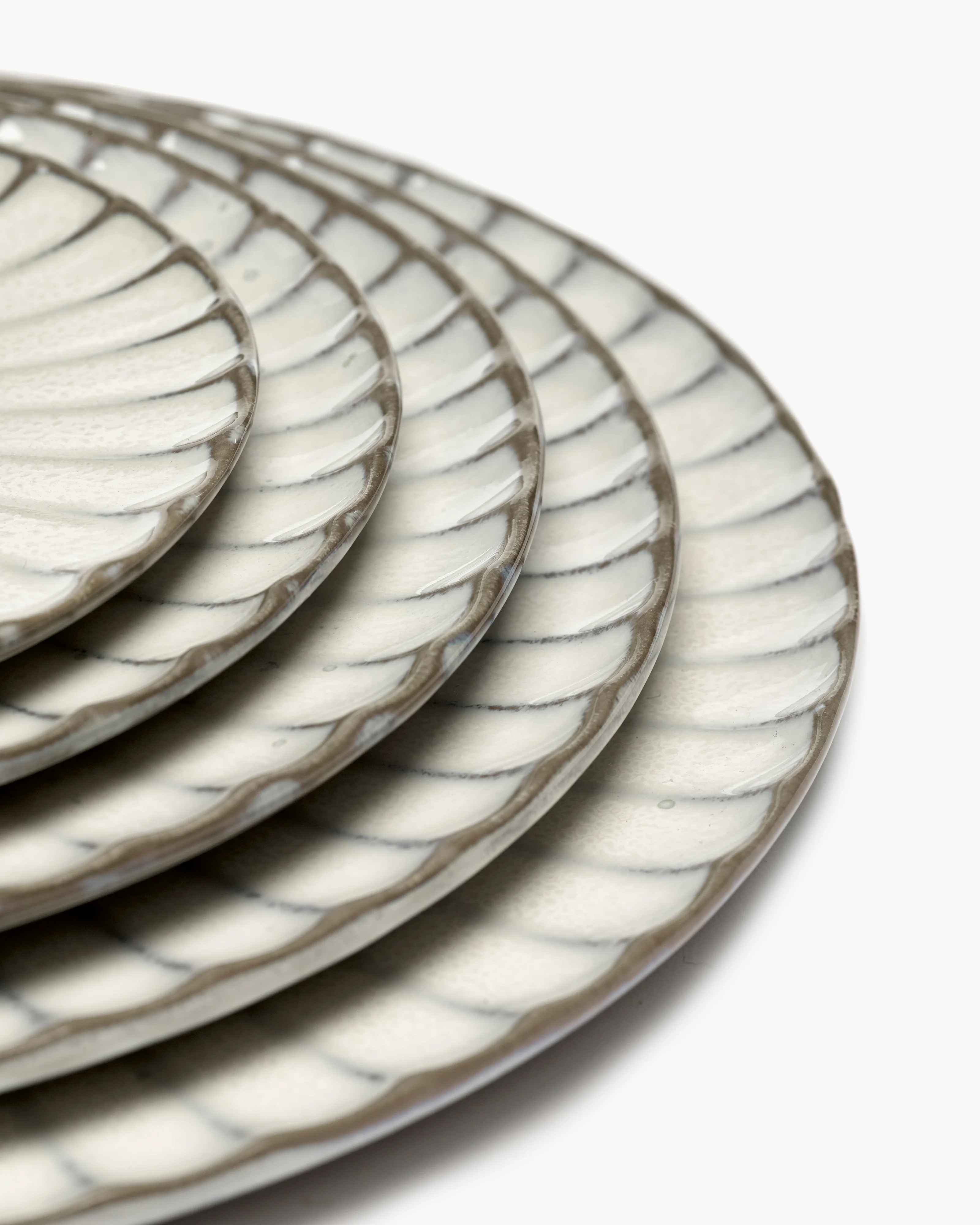 Dinner plate white Inku - Image 5