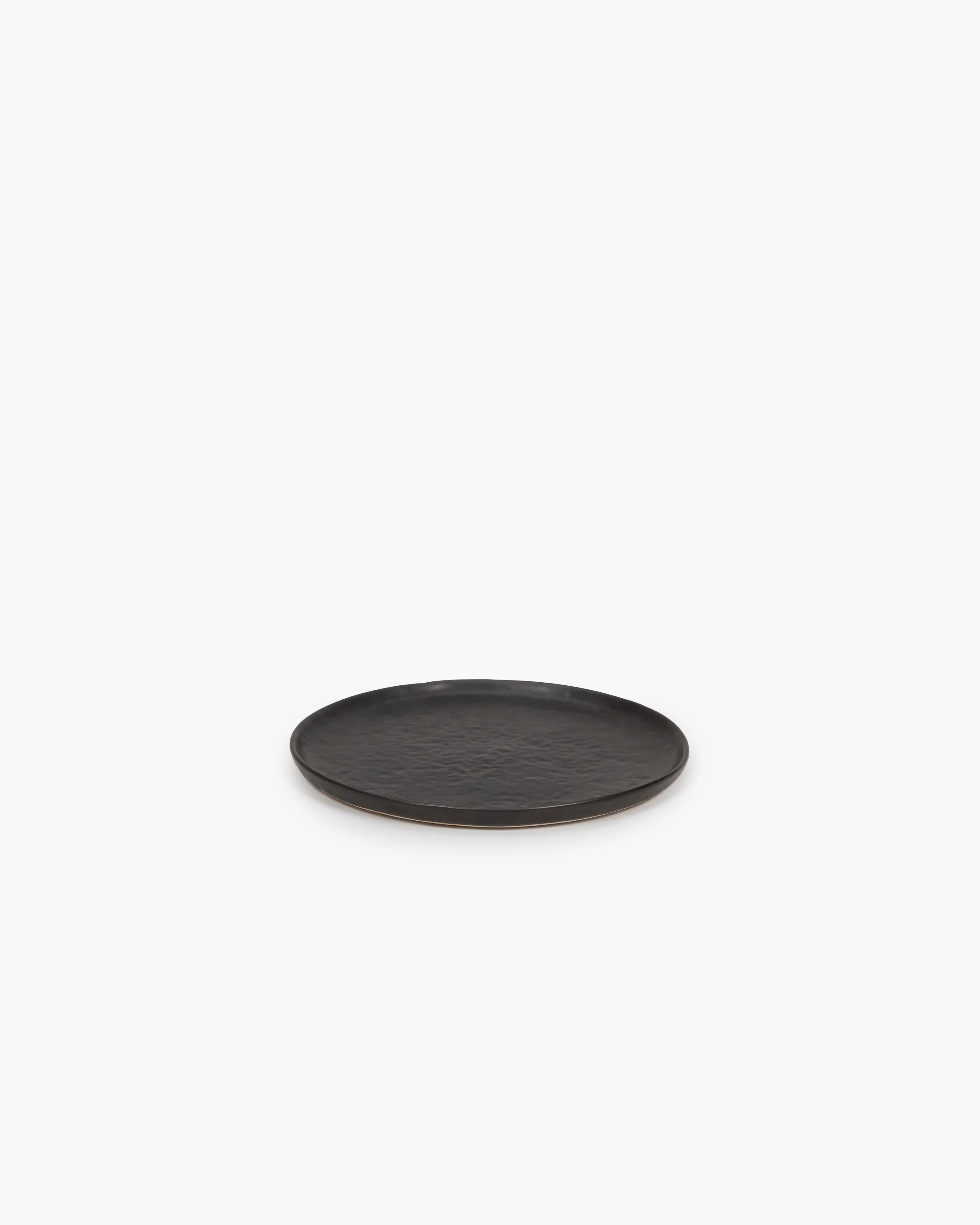 Dessert plate black Pure