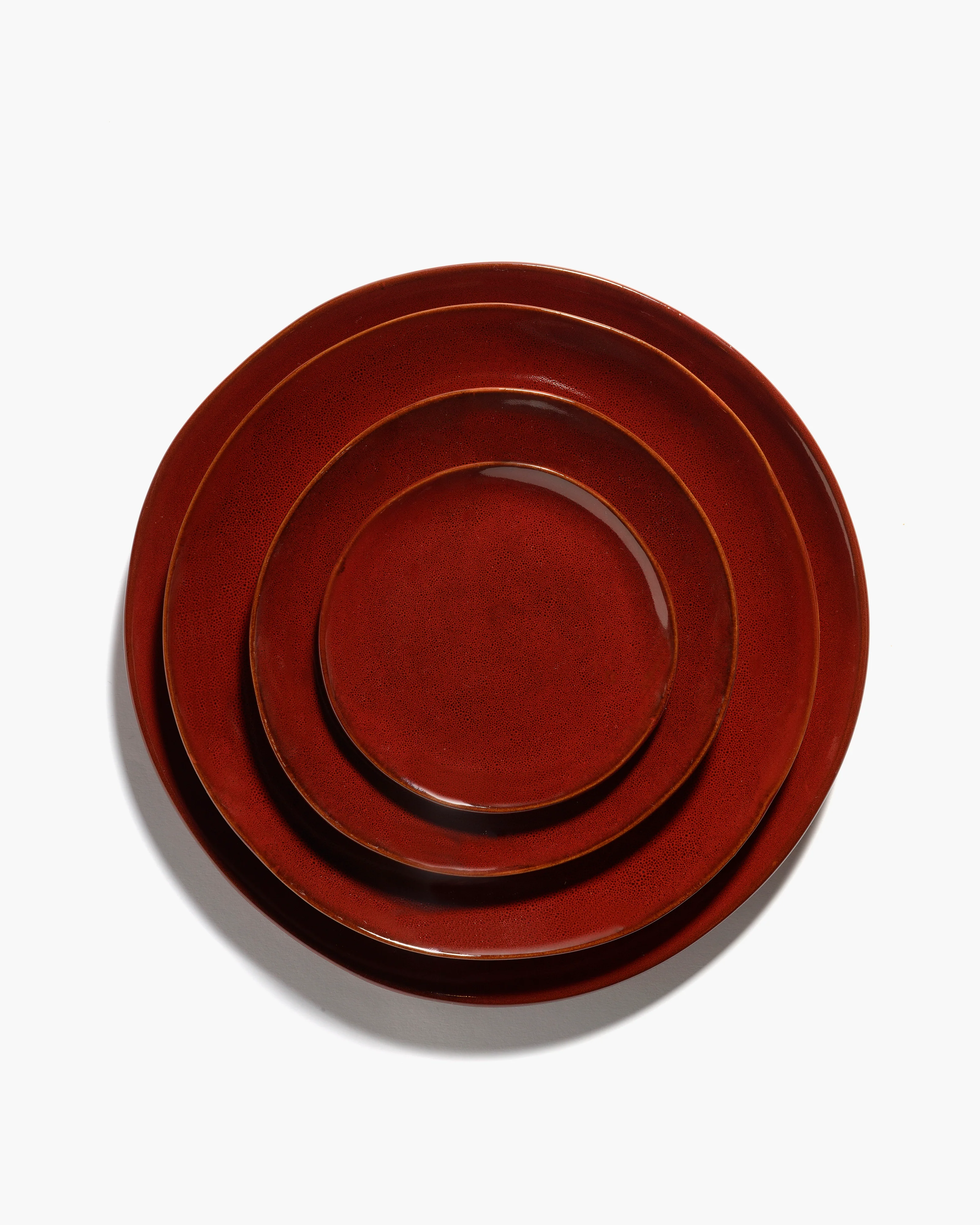 Dessert plate venetian red La Mère - Image 3