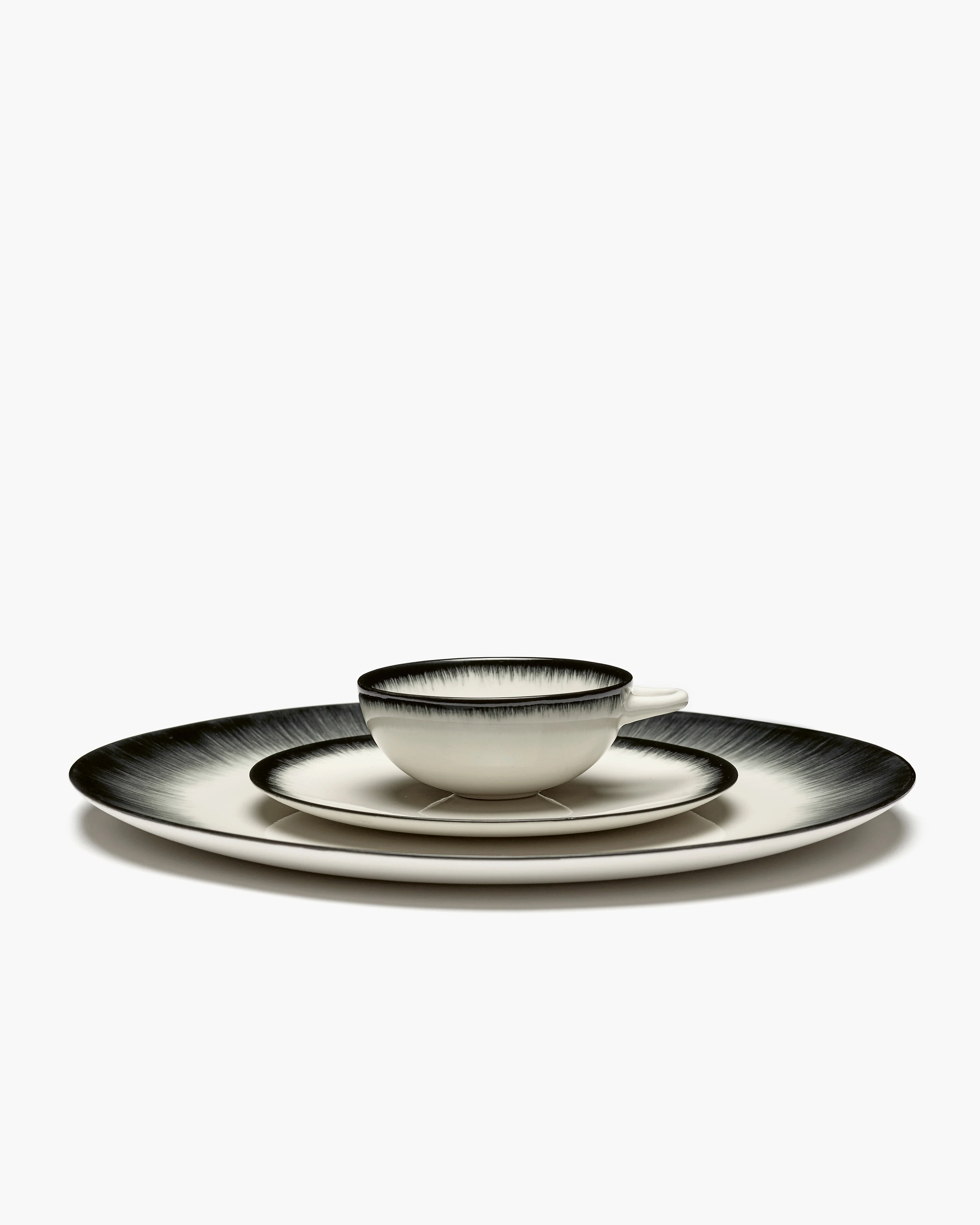 Dessert plate white/black variation 3 DĂ© - Image 3