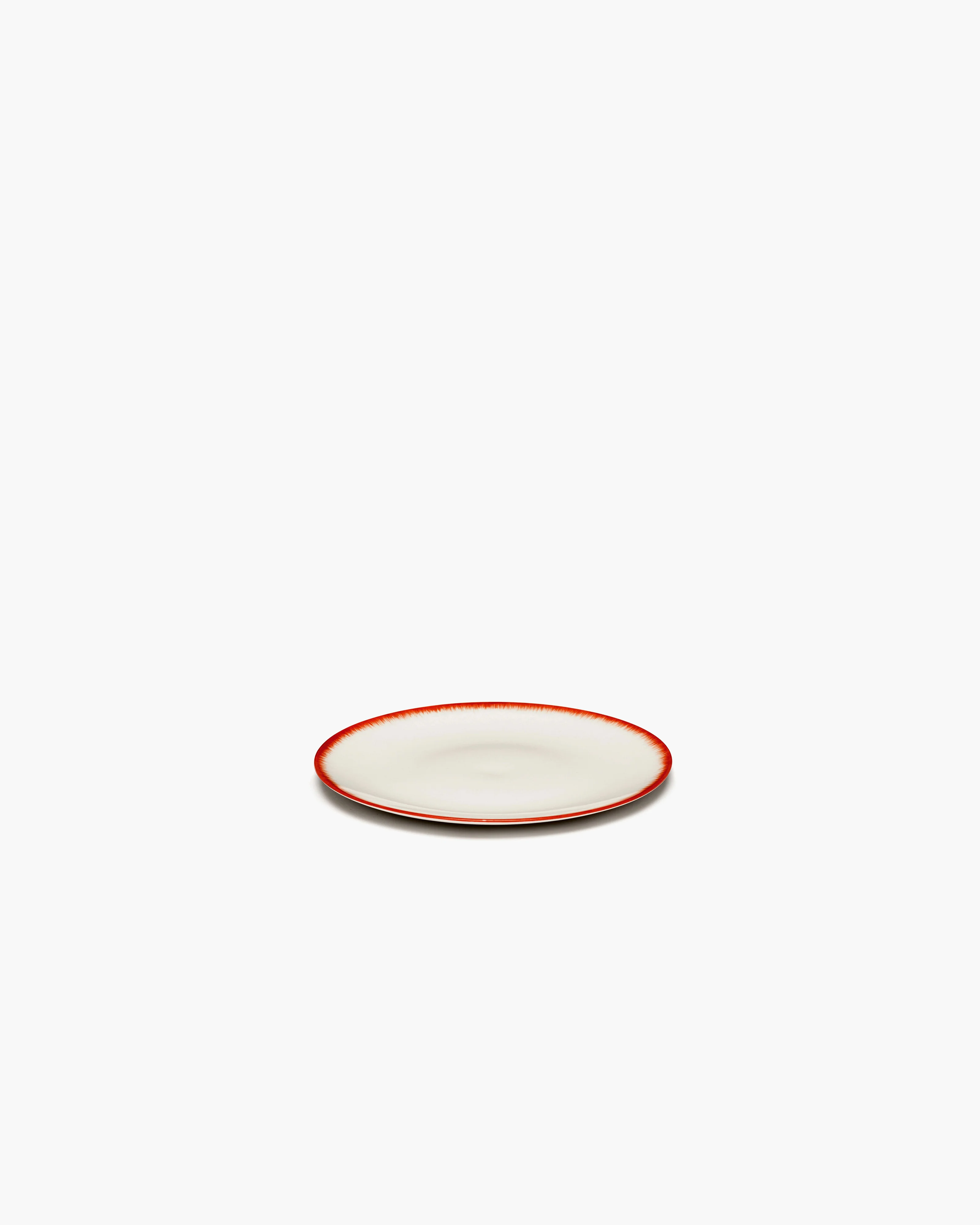 Dessert plate white/red variation 2 DĂ© - Image 2