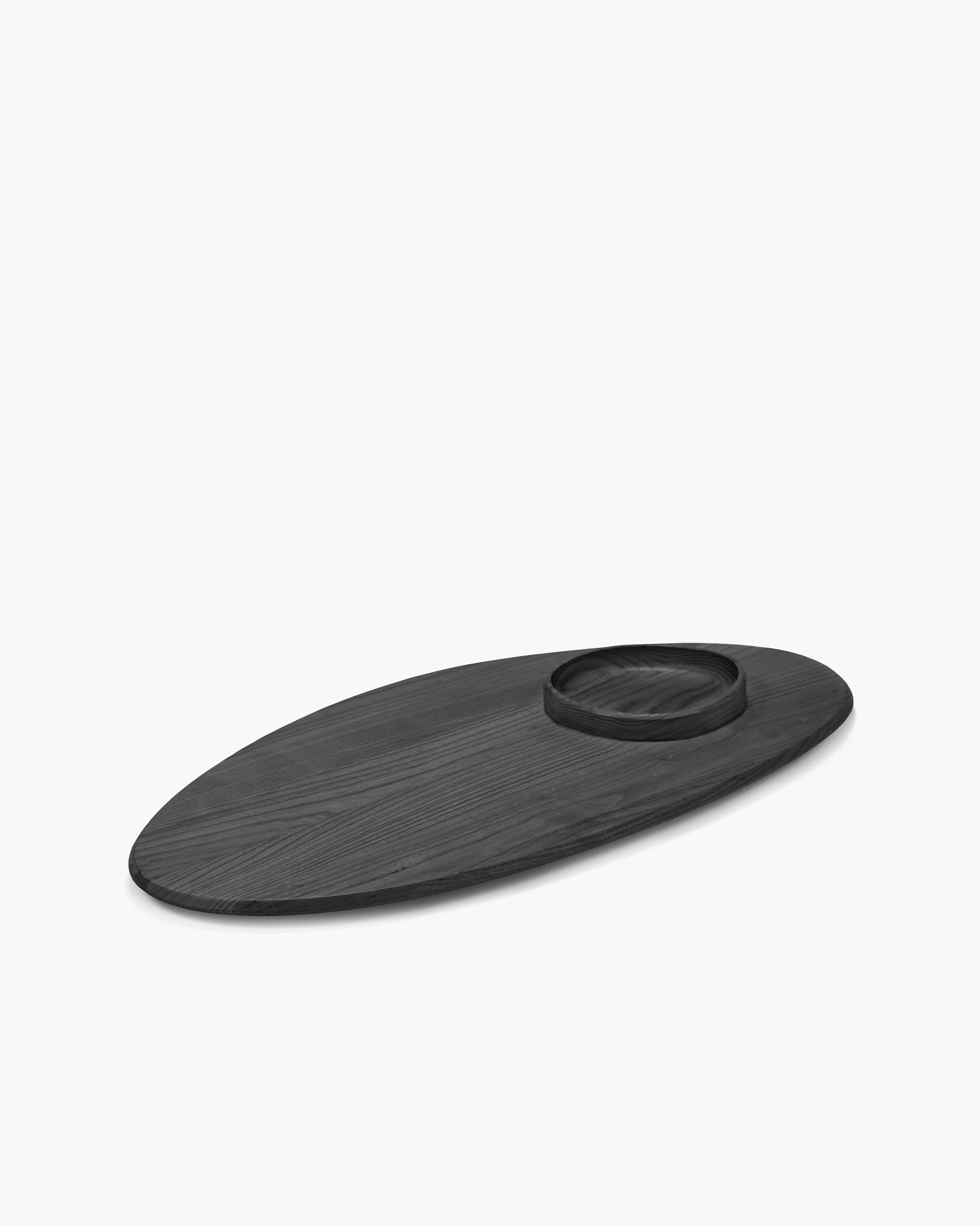 Platter + bowl 02 black Dune