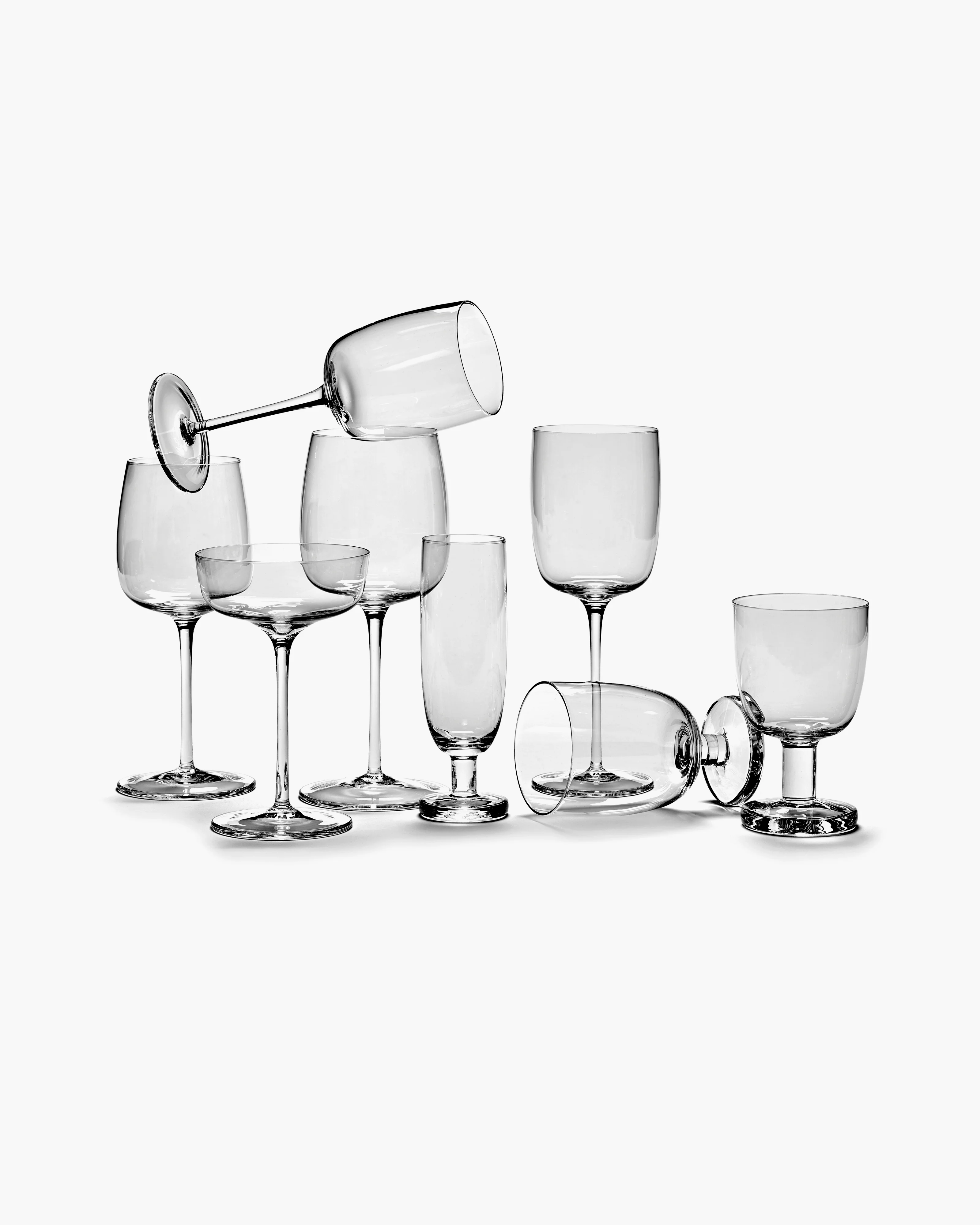 Red wine glass straight transparent Passe-partout - Image 2