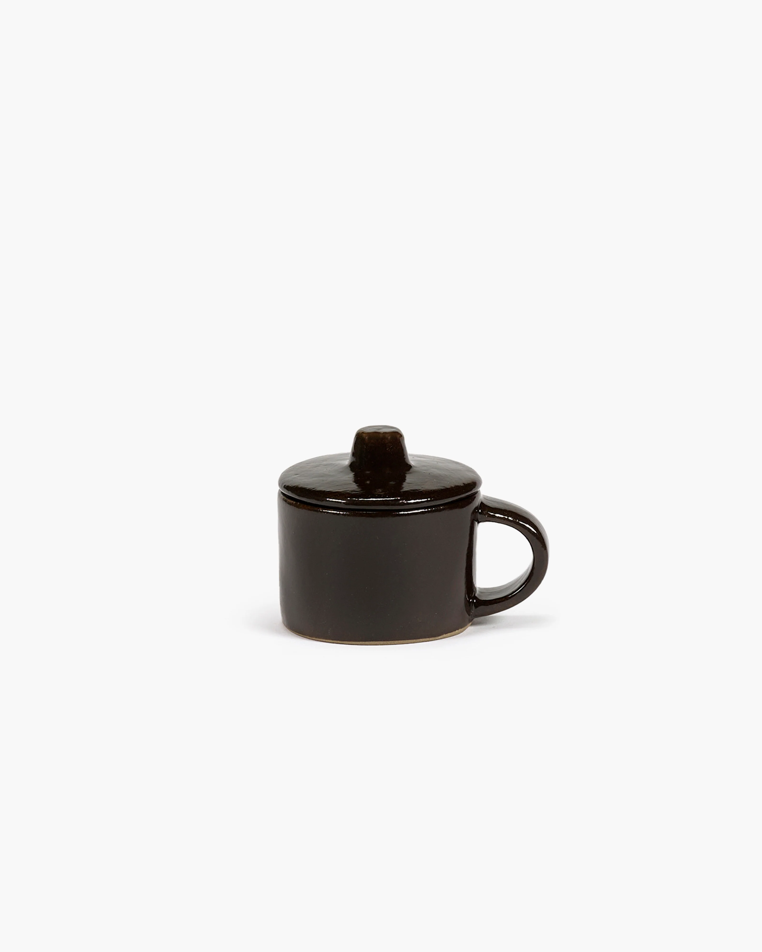 Ristretto cup with lid ebony La Mère