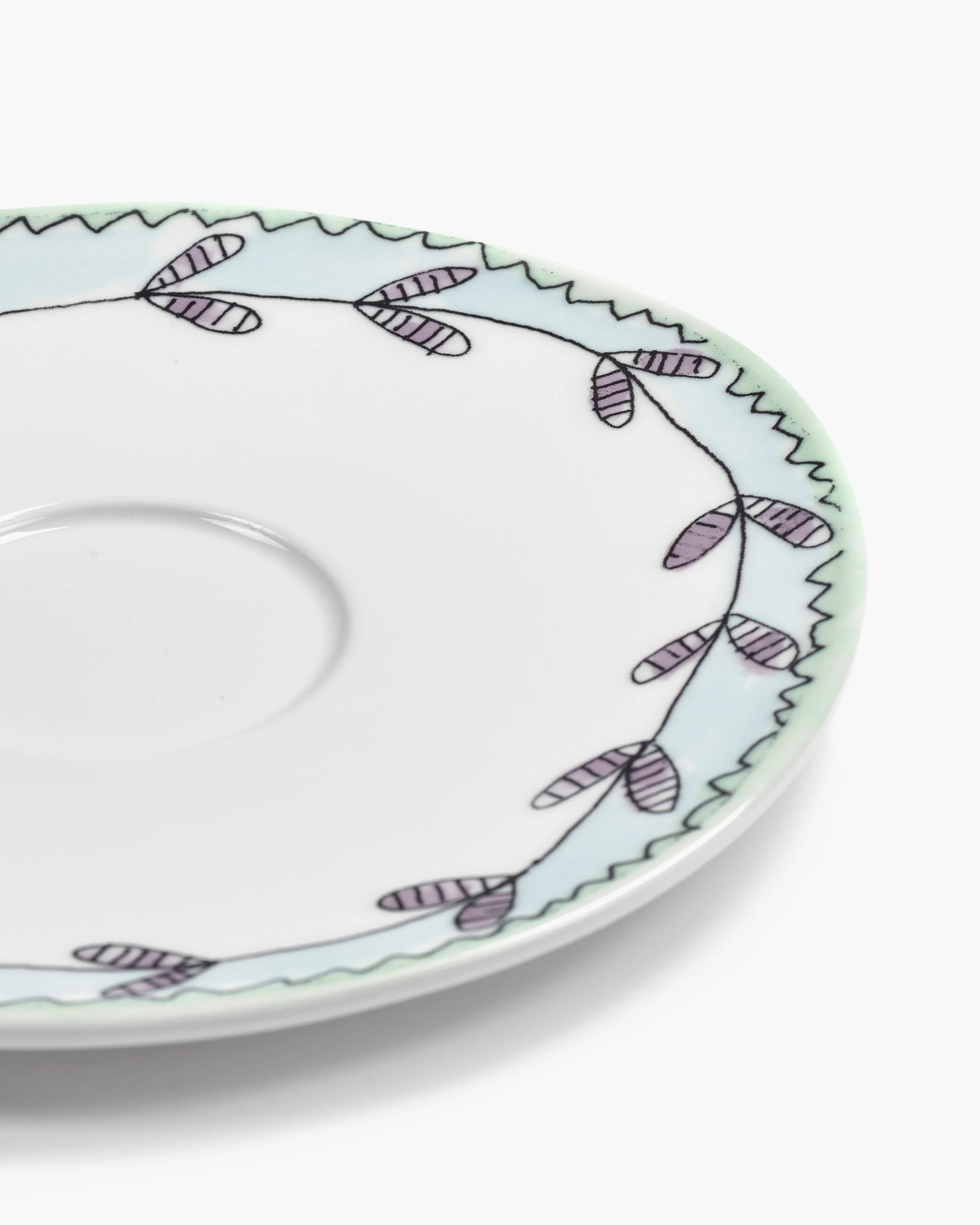 Saucer cappuccino cup Blossom milk Midnight Flowers - Image 5