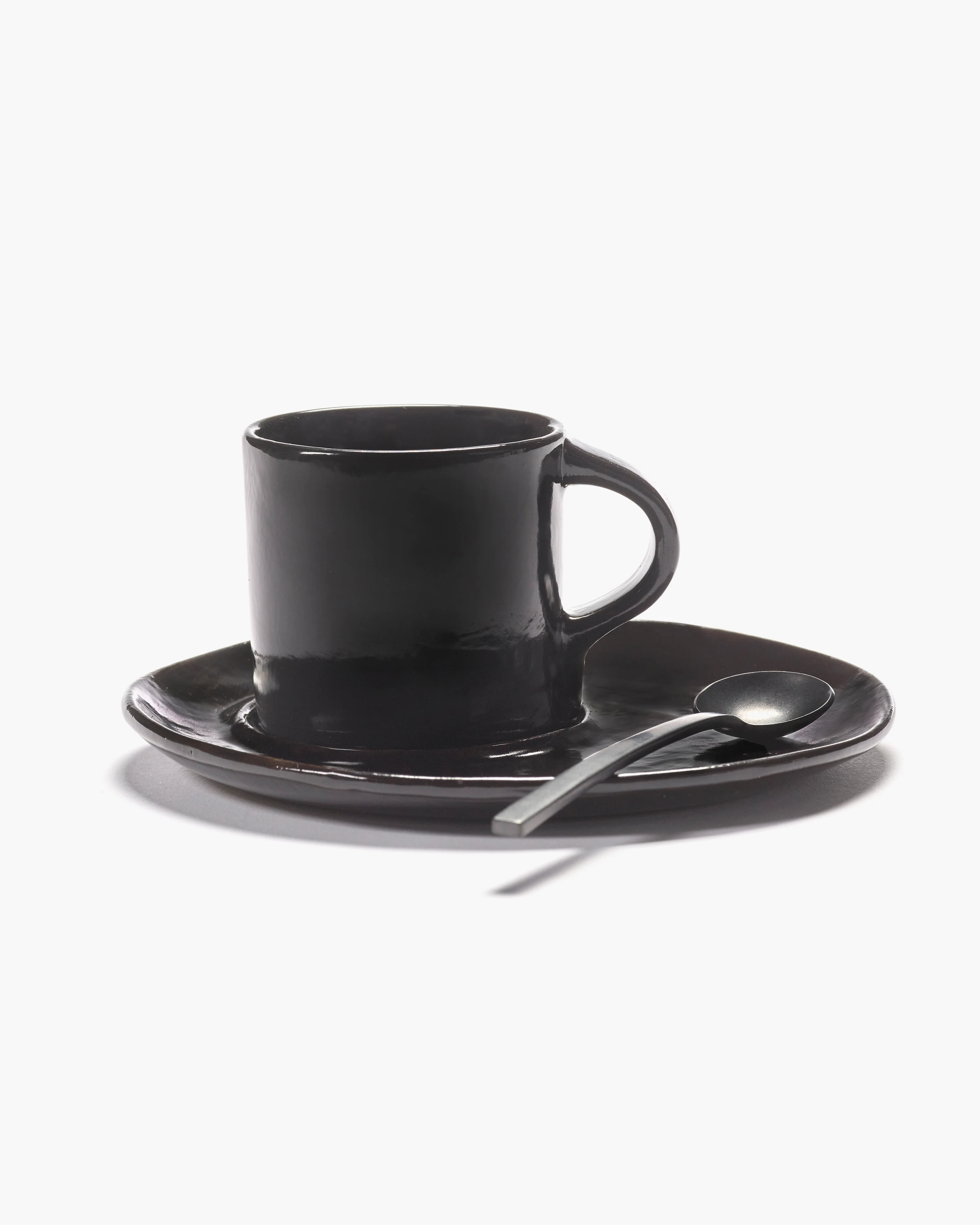 Saucer coffee/espresso cup ebony La Mère - Image 4
