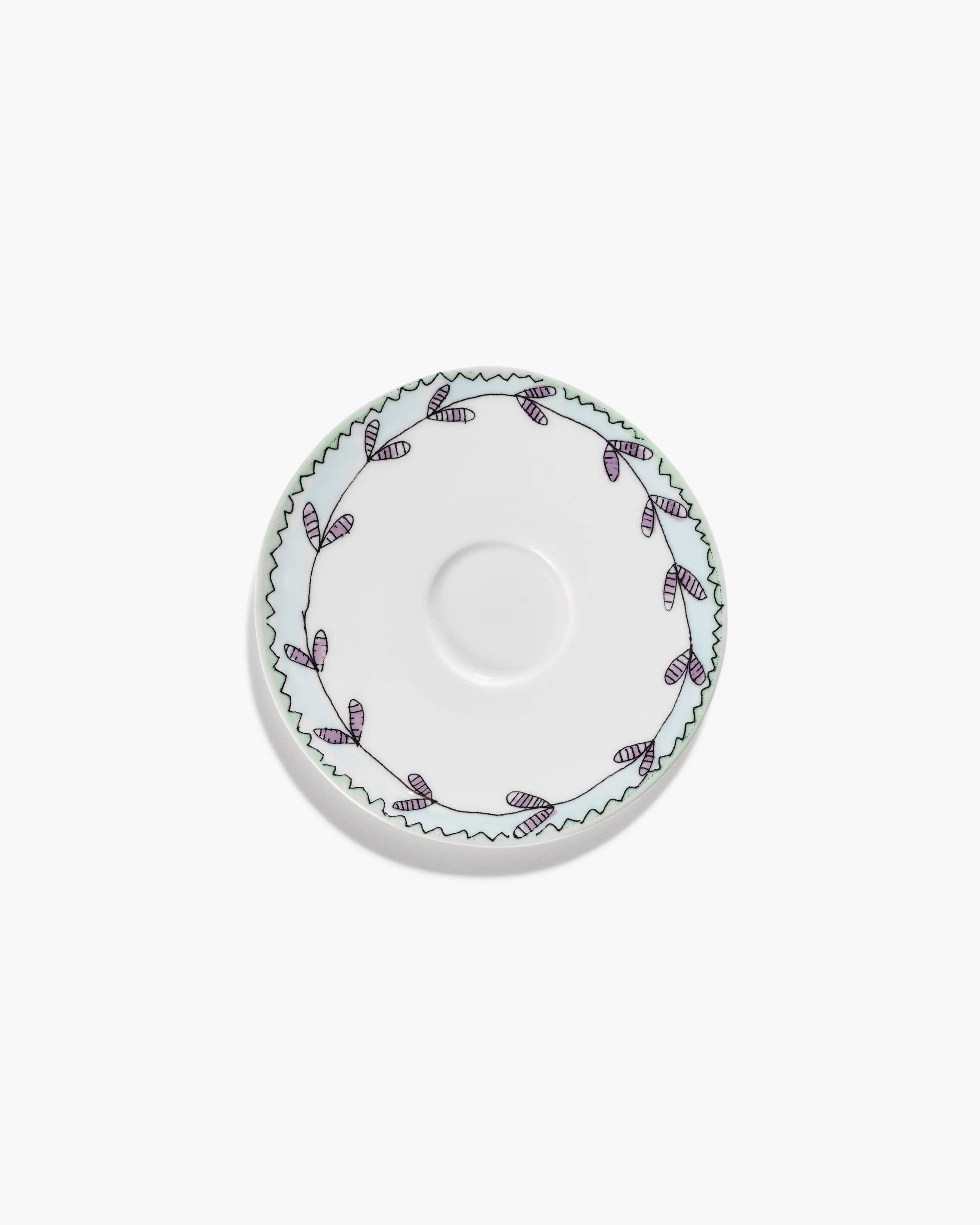 Saucer coffee cup low Blossom milk Midnight Flowers - Image 3