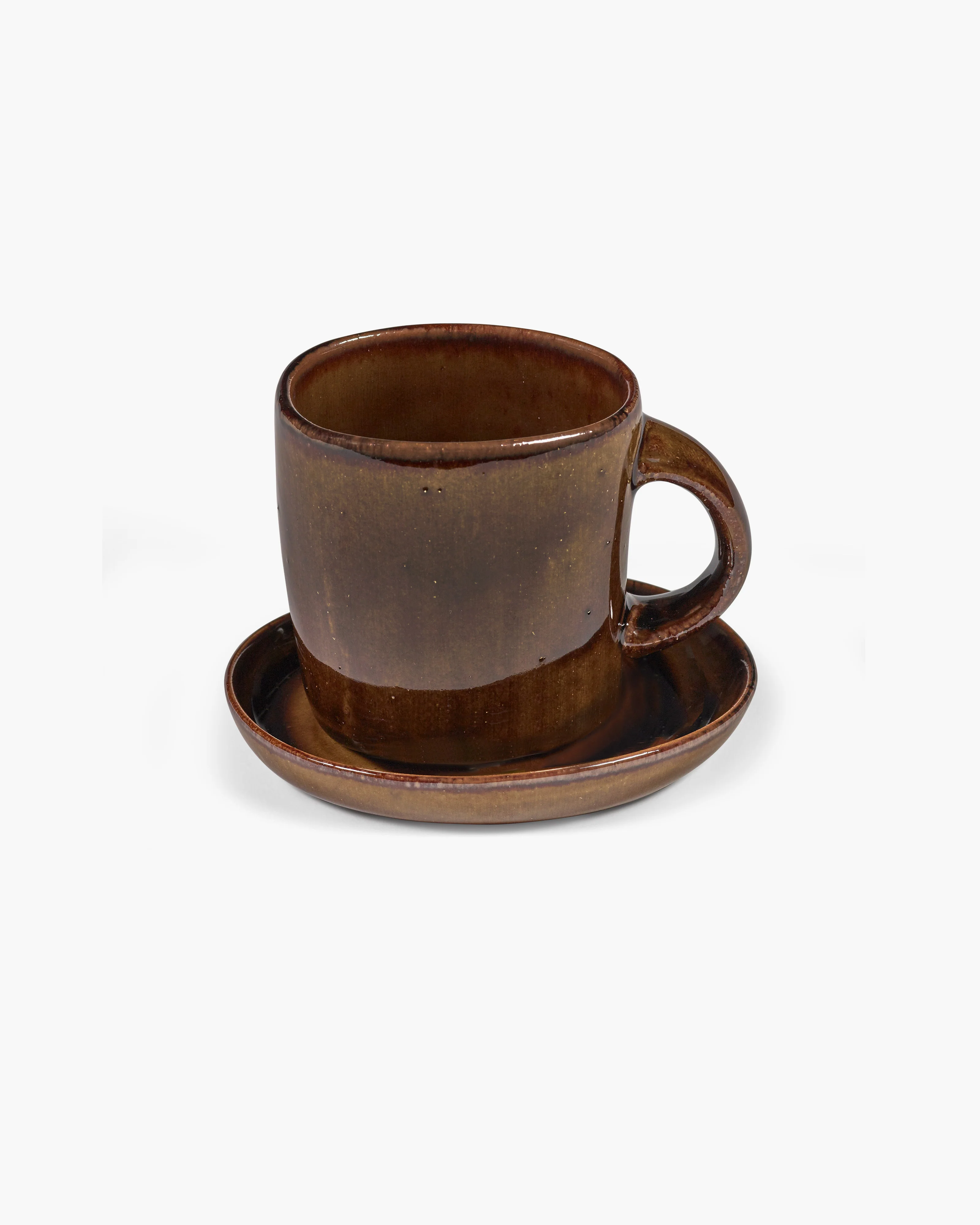 Saucer for mug ocher Out of lines - Image 6