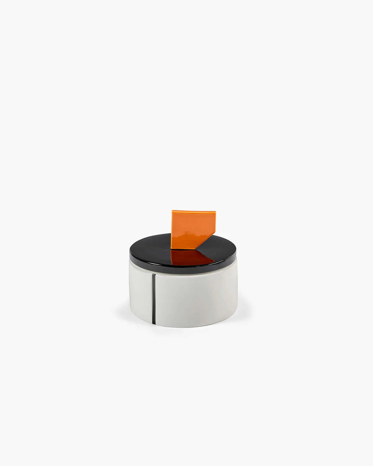 Scented candle L black - orange Candela 02