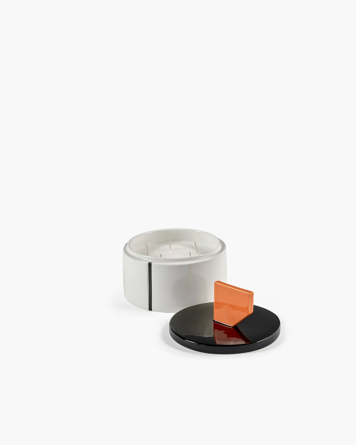Scented candle L black - orange Candela 02 - Image 3
