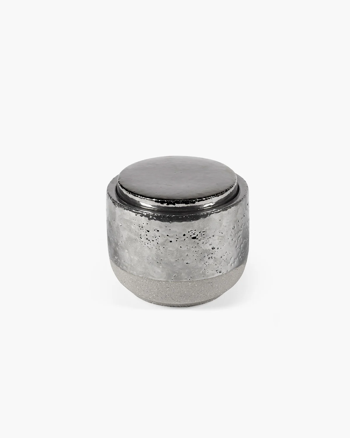 Scented candle L silver Smoked Jasmine