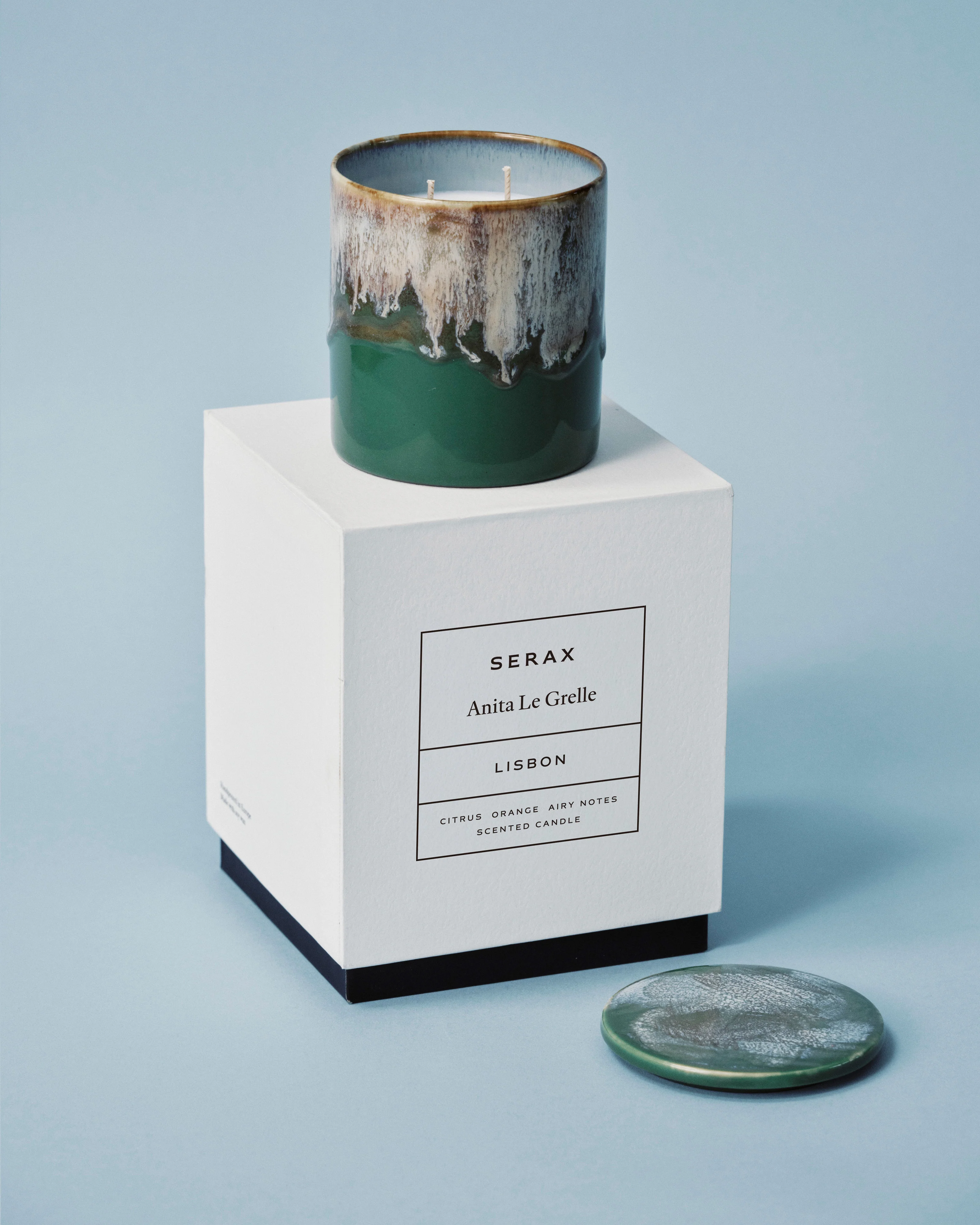 Scented candle M green Lisbon - Image 2
