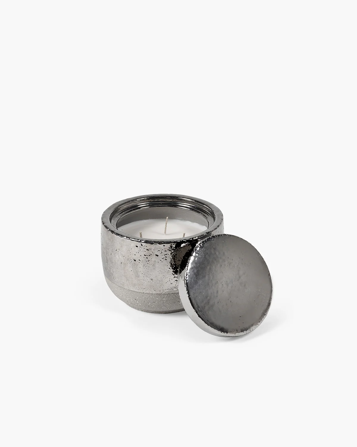 Scented candle M silver Smoked Jasmine - Image 2