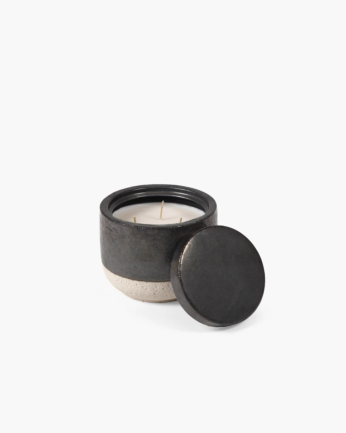 Scented candle M titanium Burning Wood - Image 2