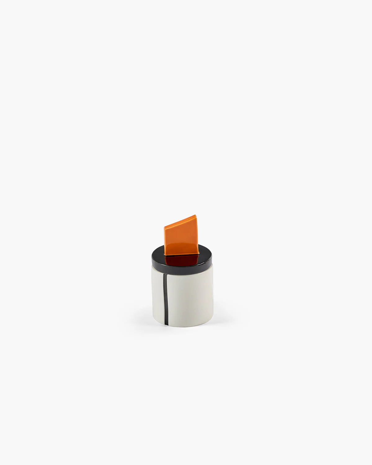 Scented candle S black - orange Candela 02