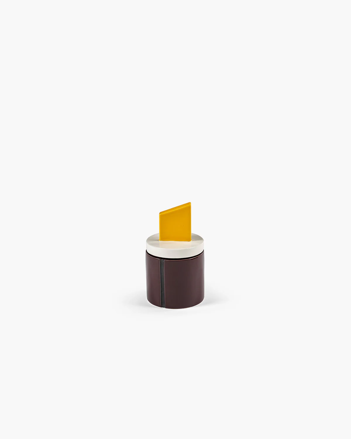 Scented candle S burgundy - yellow Candela 03