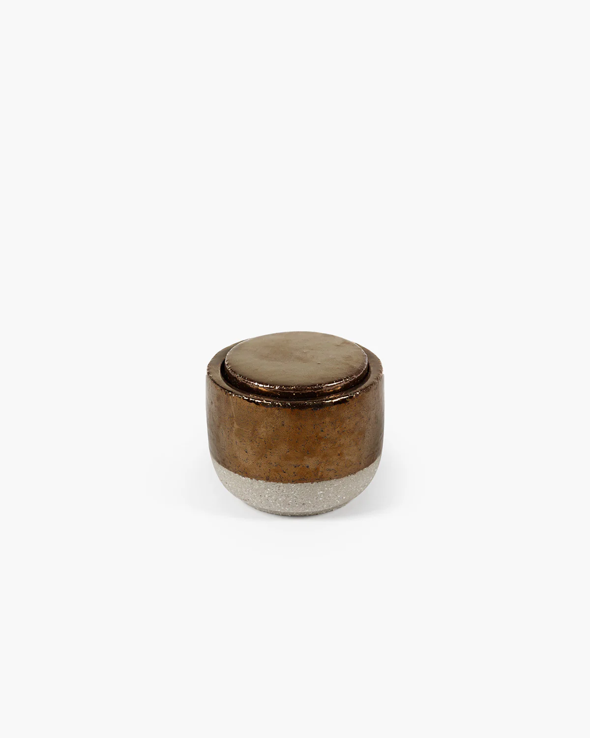 Scented candle S gold Charred Santal