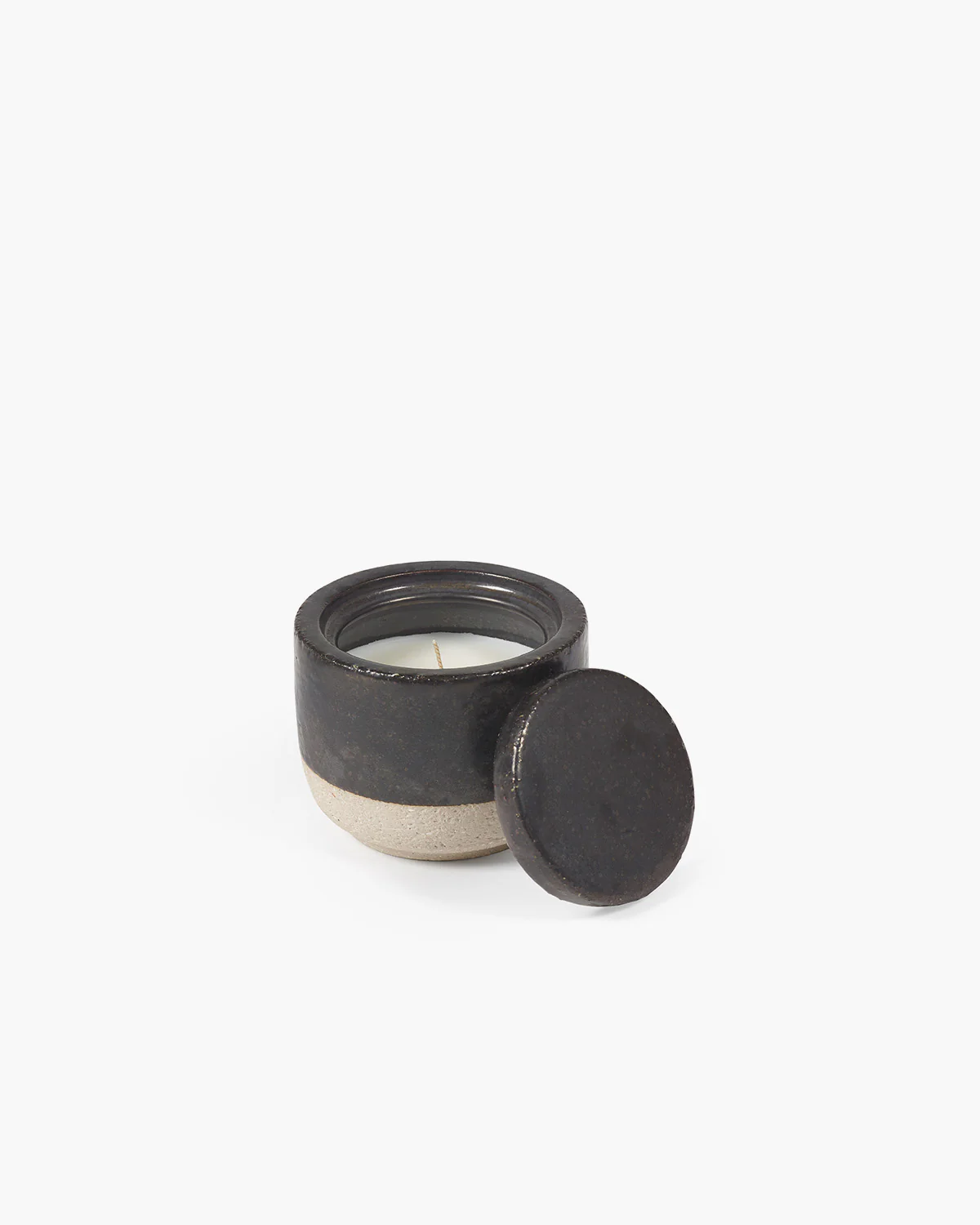 Scented candle S titanium Burning Wood - Image 2