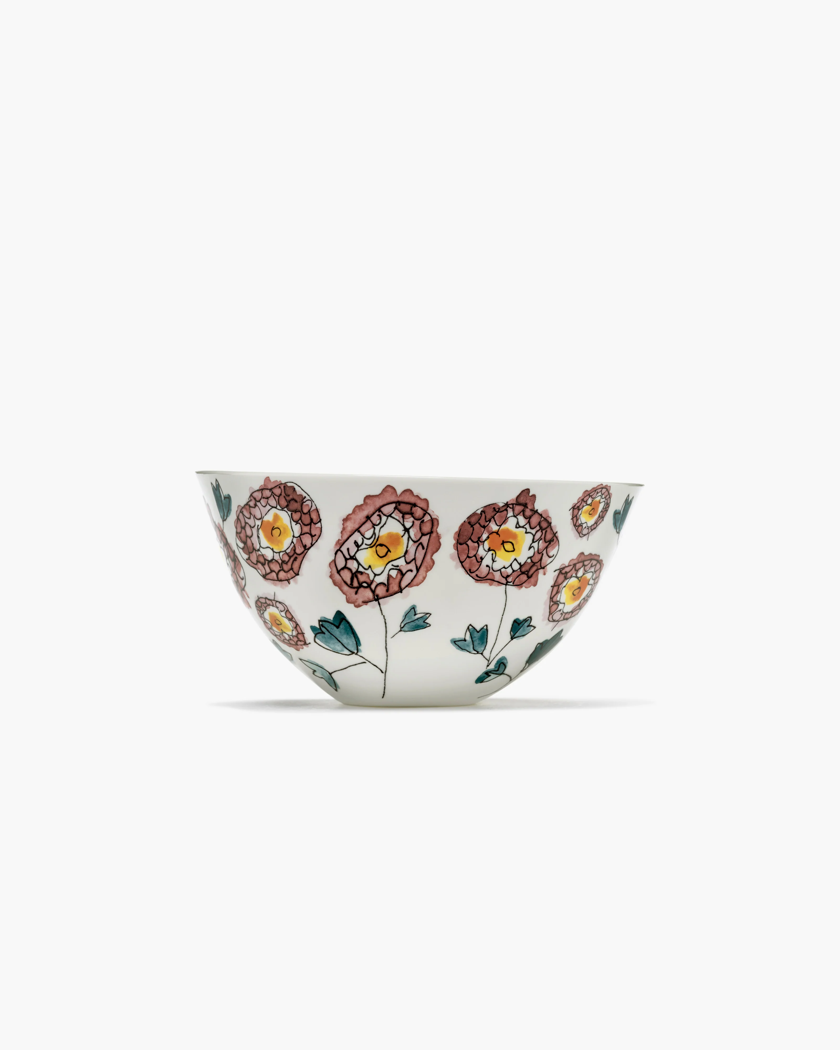 Serving bowl L Anemone milk Midnight Flowers - Image 4