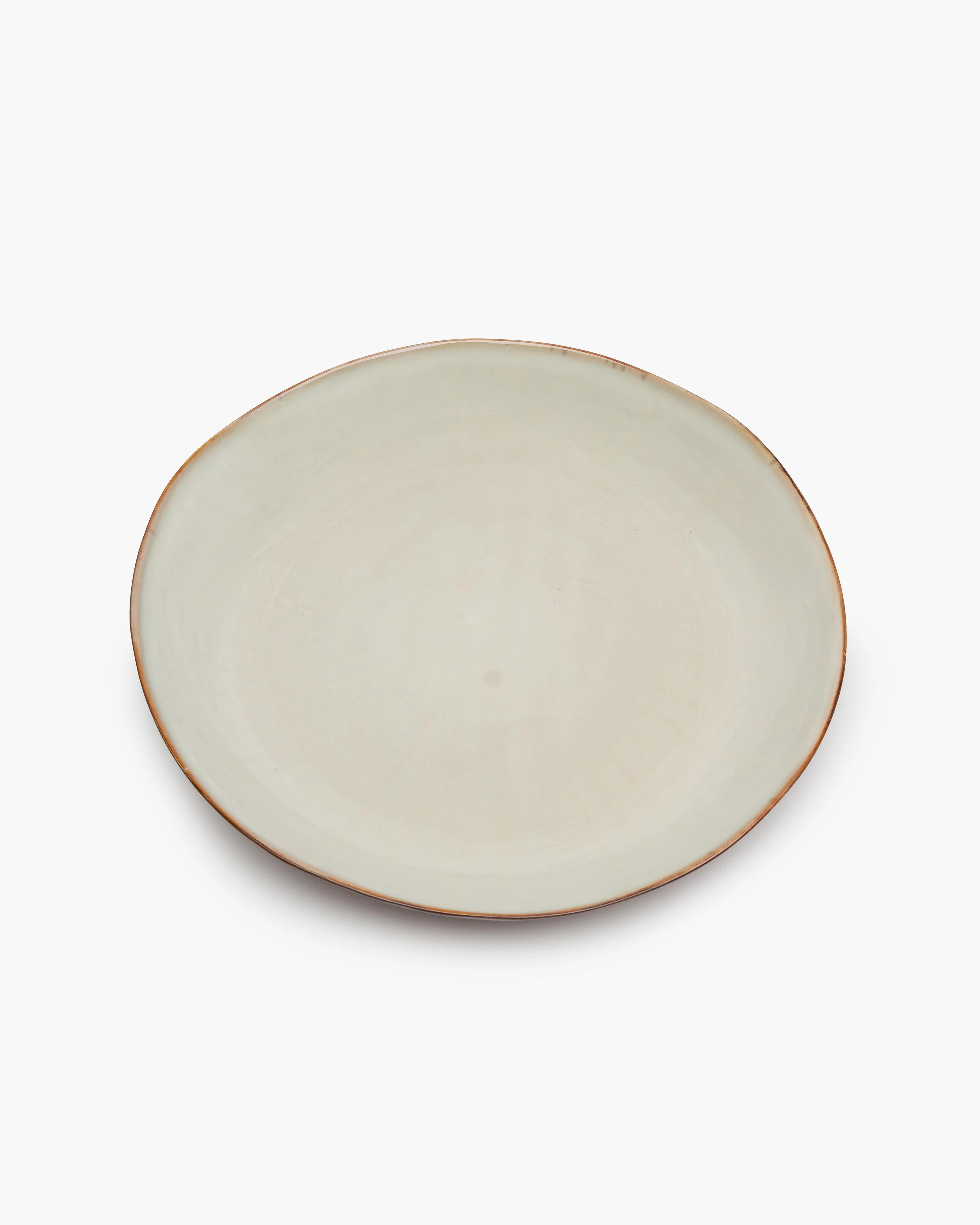 Serving plate misty gray/rust Terres de rêves - Image 2