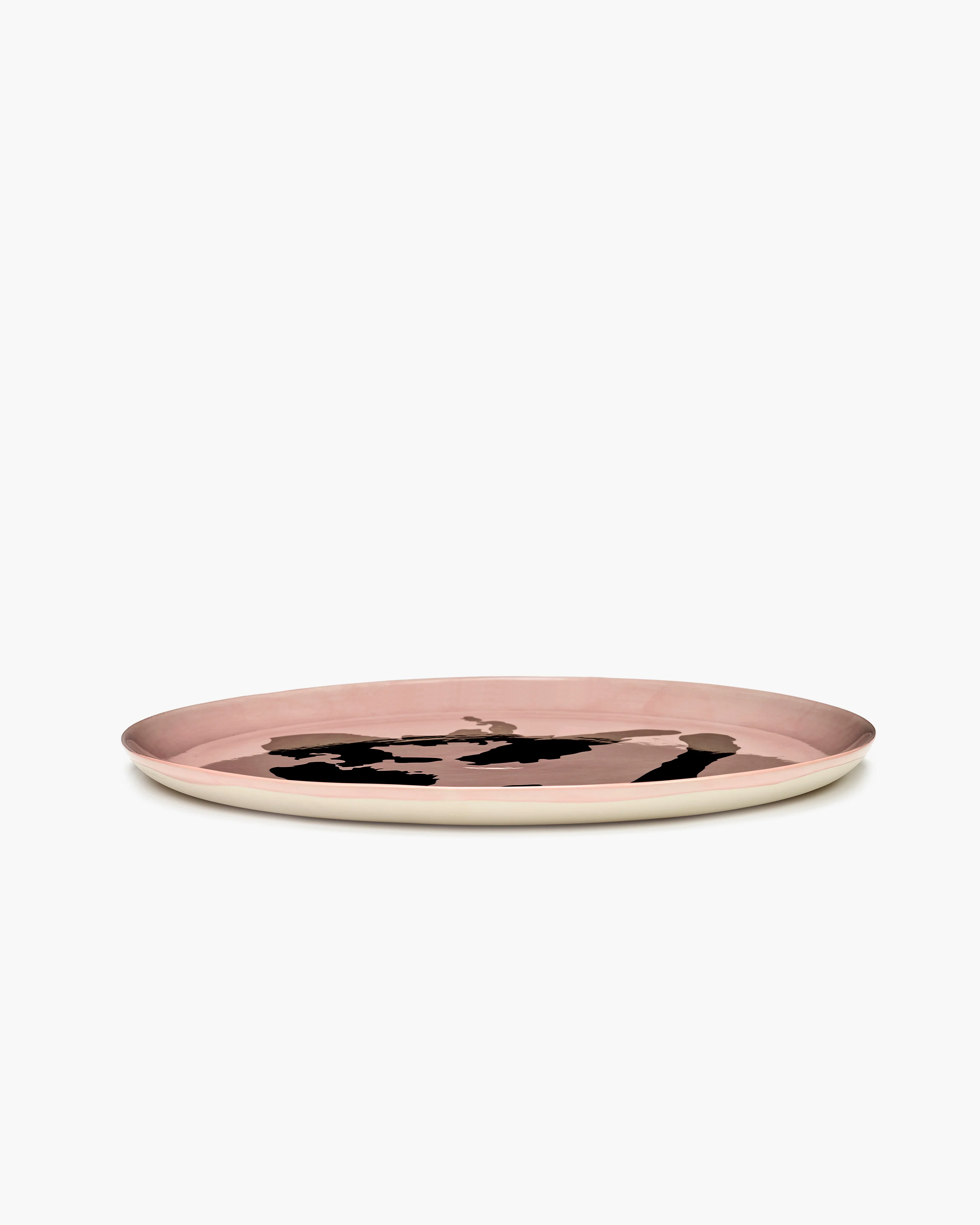 Serving plate pink - golden pepper Feast - Image 2