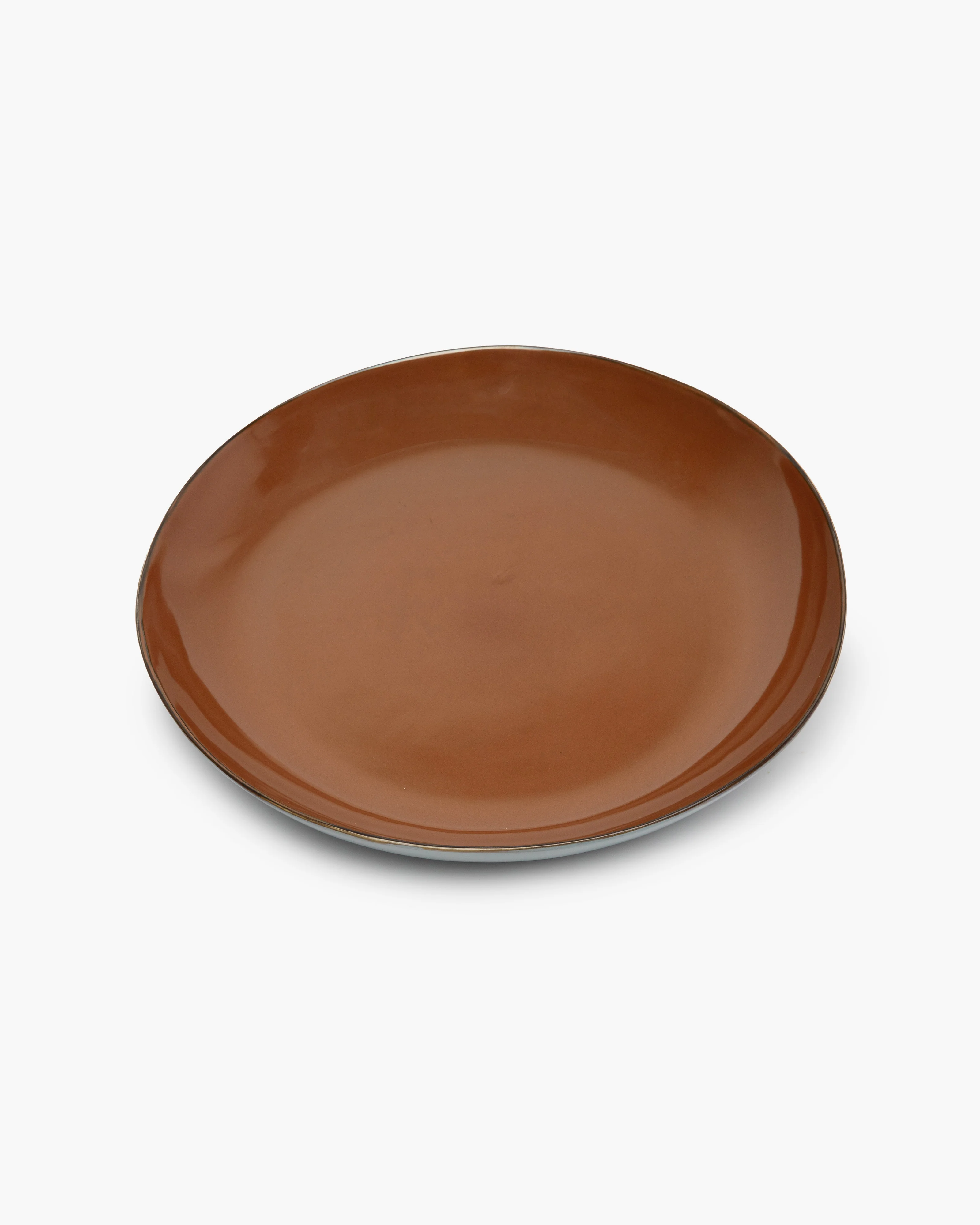 Serving plate rust/smoky blue Terres de rêves - Image 2