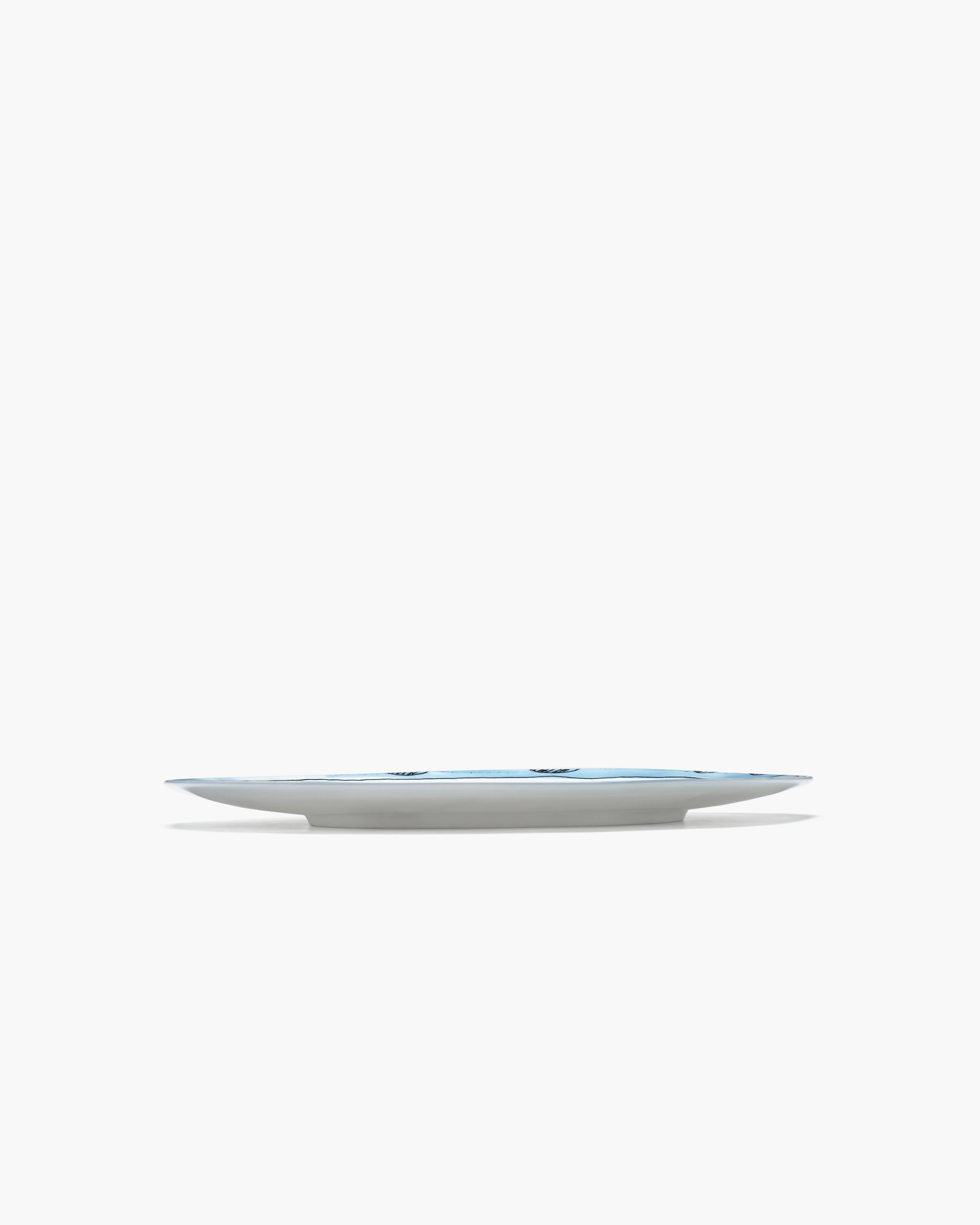 Serving plate S Camelia aubergine Midnight Flowers - Image 3