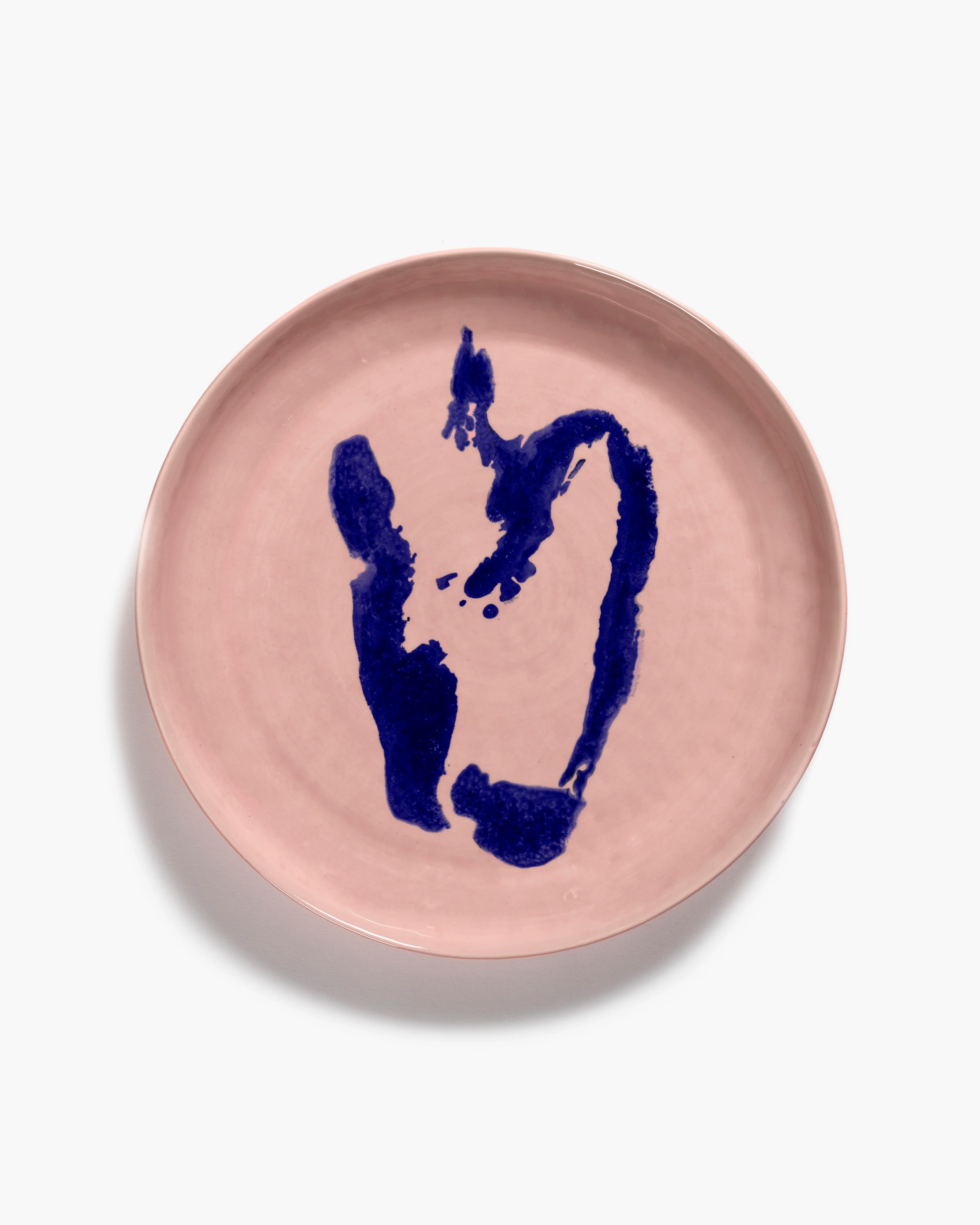 Serving plate S pink - blue pepper Feast