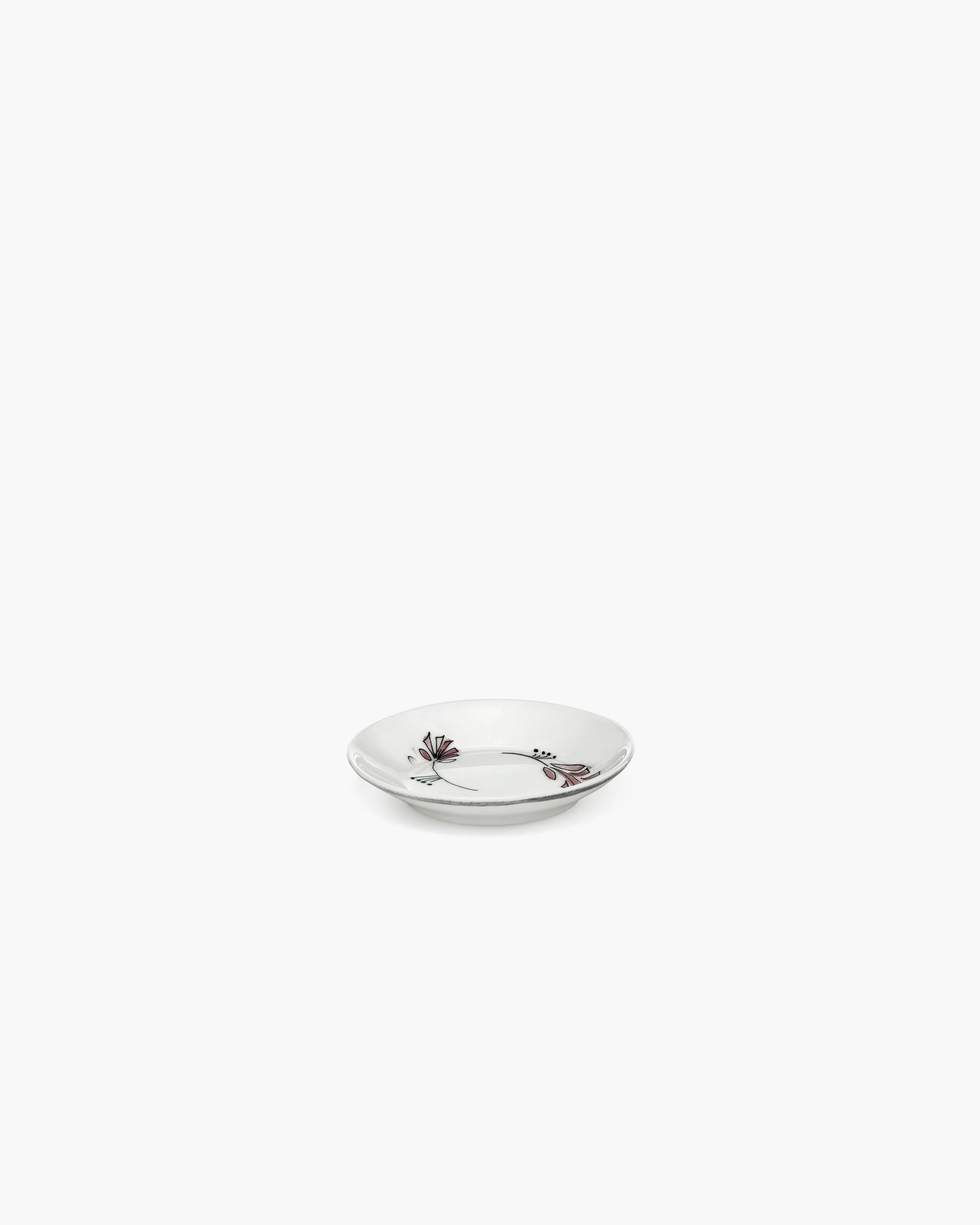 Deep plate XS Fiore rosa Midnight Flowers