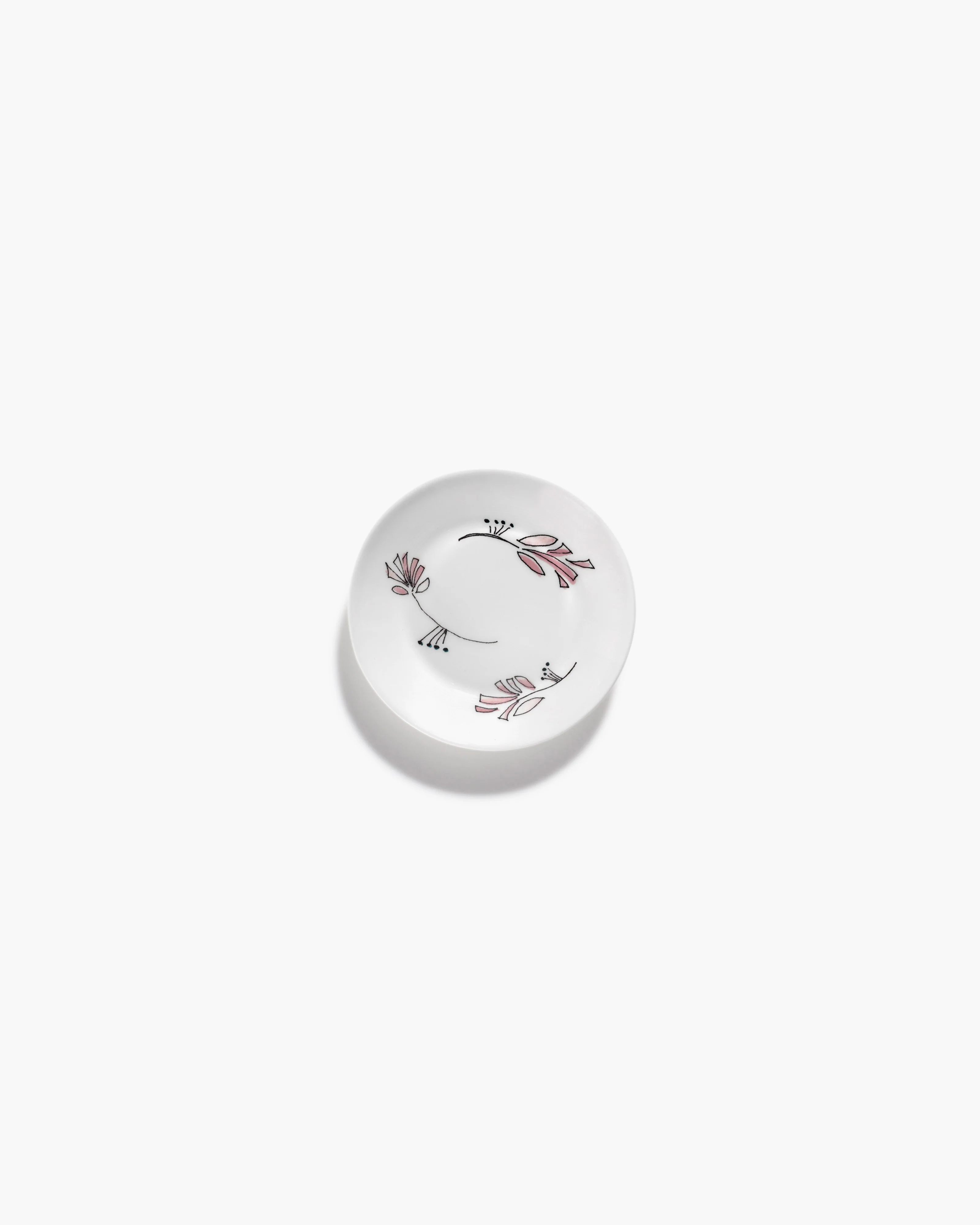 Deep plate XS Fiore rosa Midnight Flowers - Image 2
