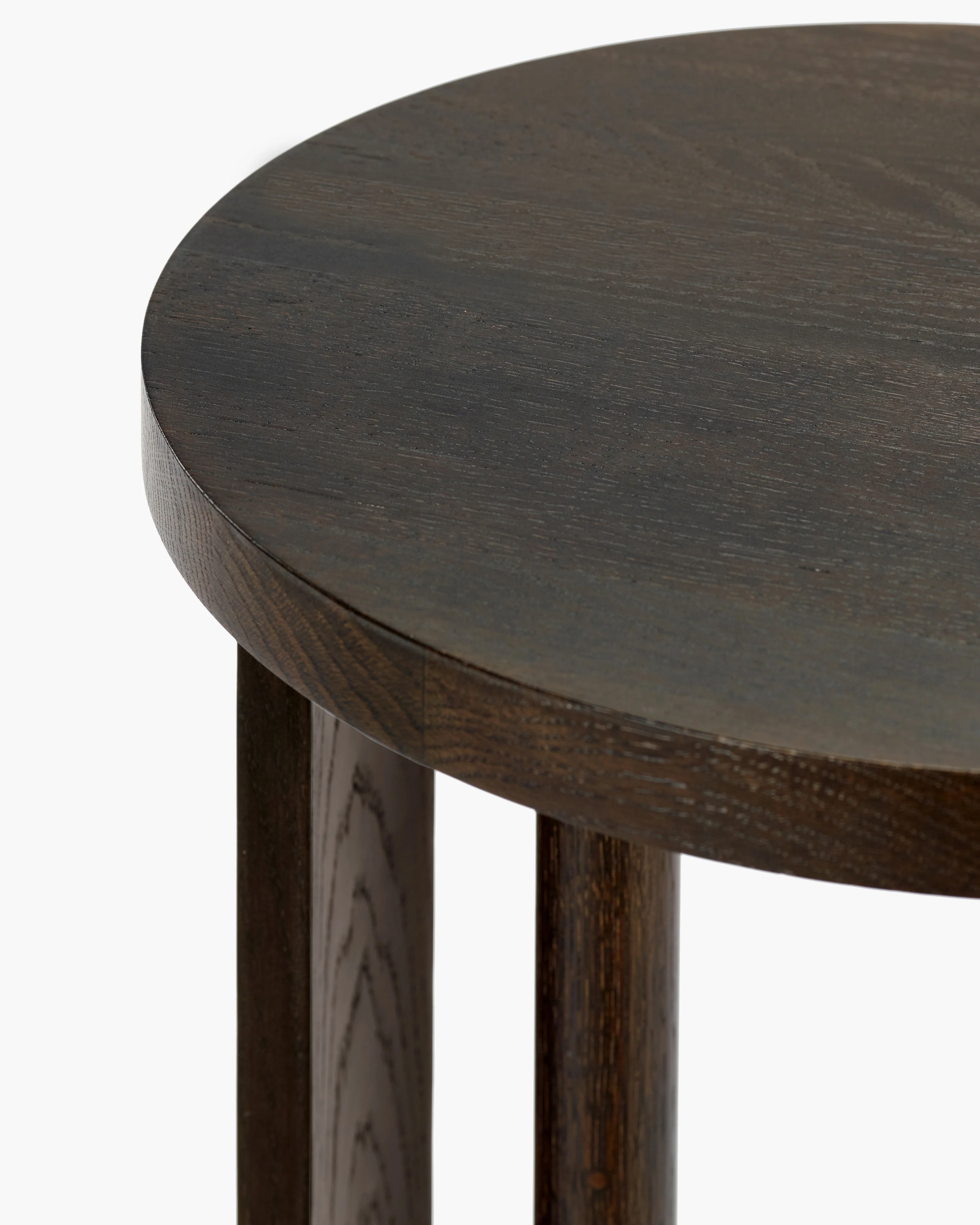 Side table L oak stained brown Aura - Image 5