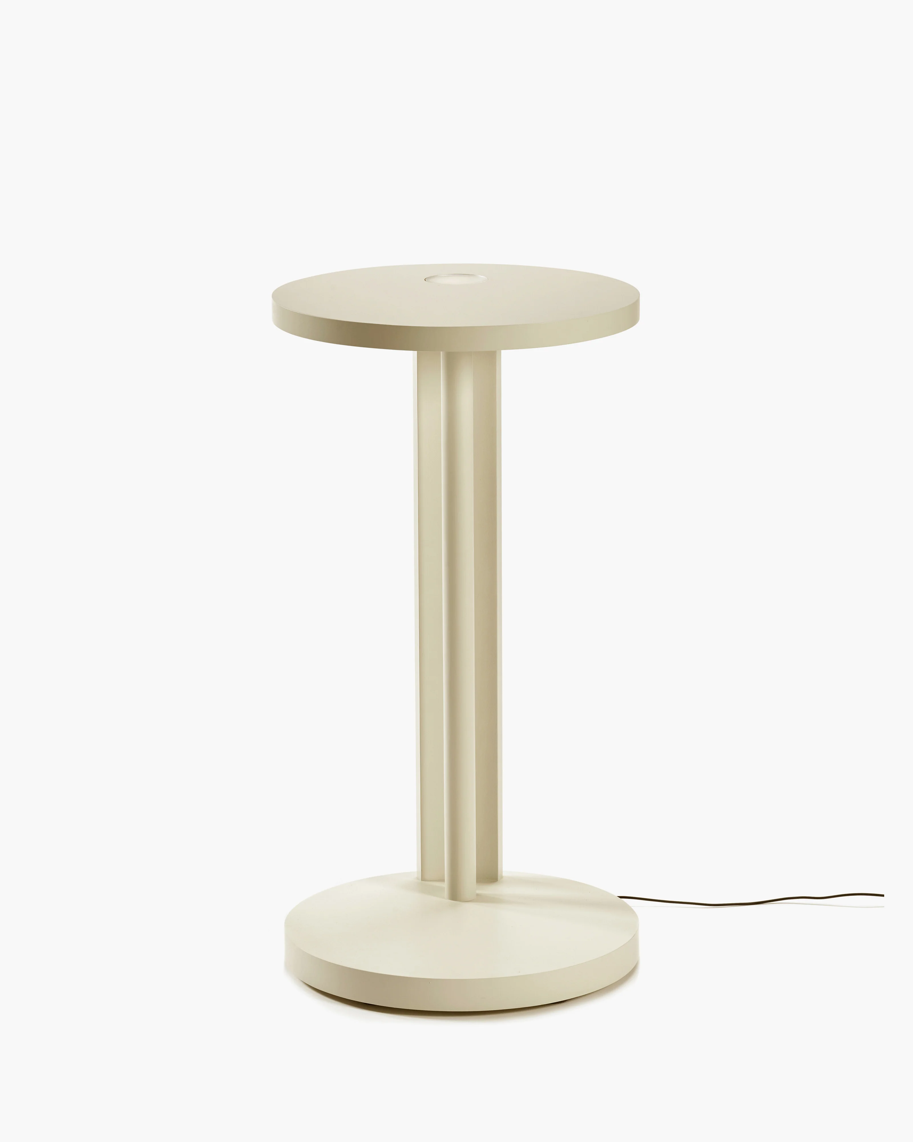 Side table L with LED light beech cream Aura - Image 3