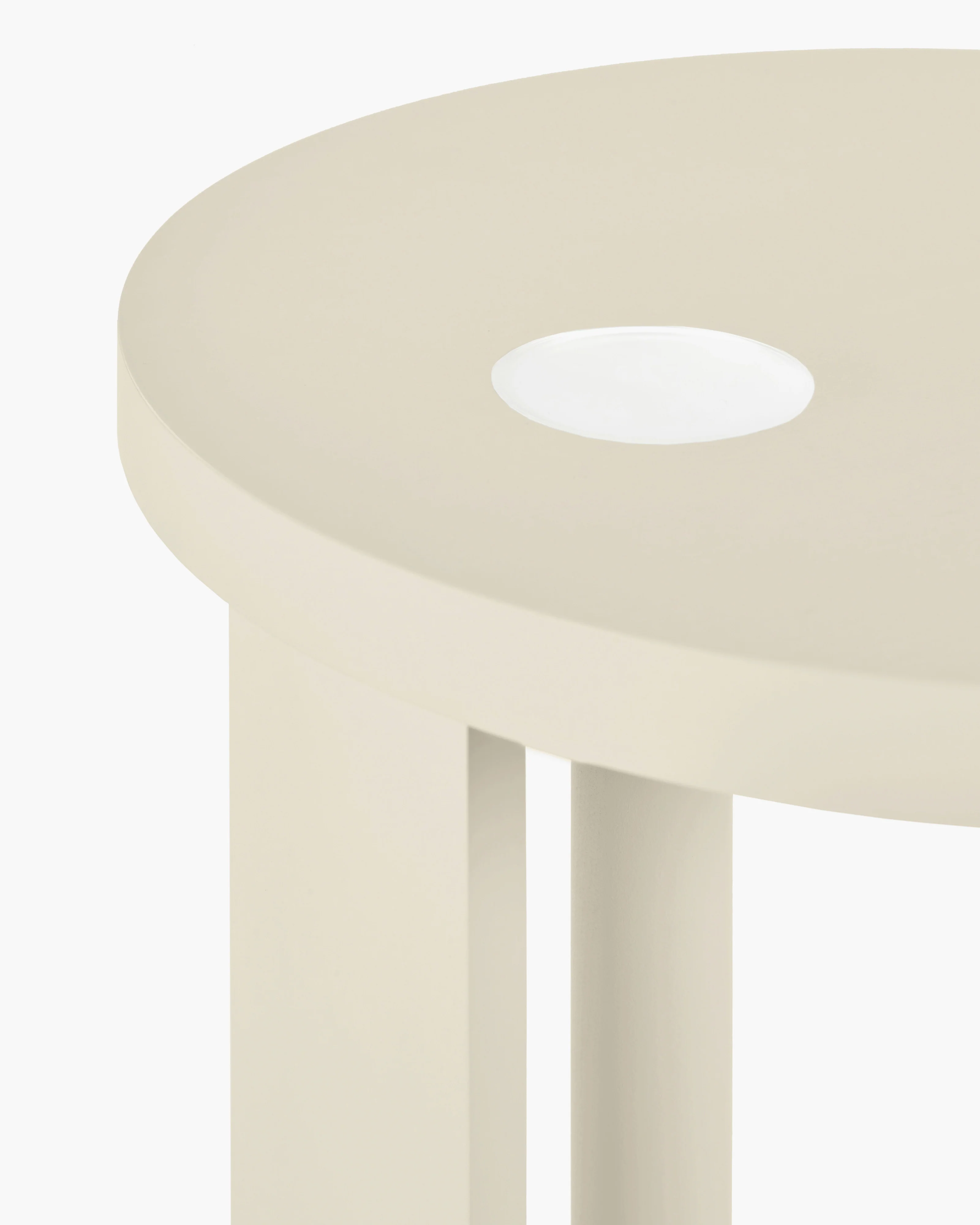 Side table L with LED light beech cream Aura - Image 4