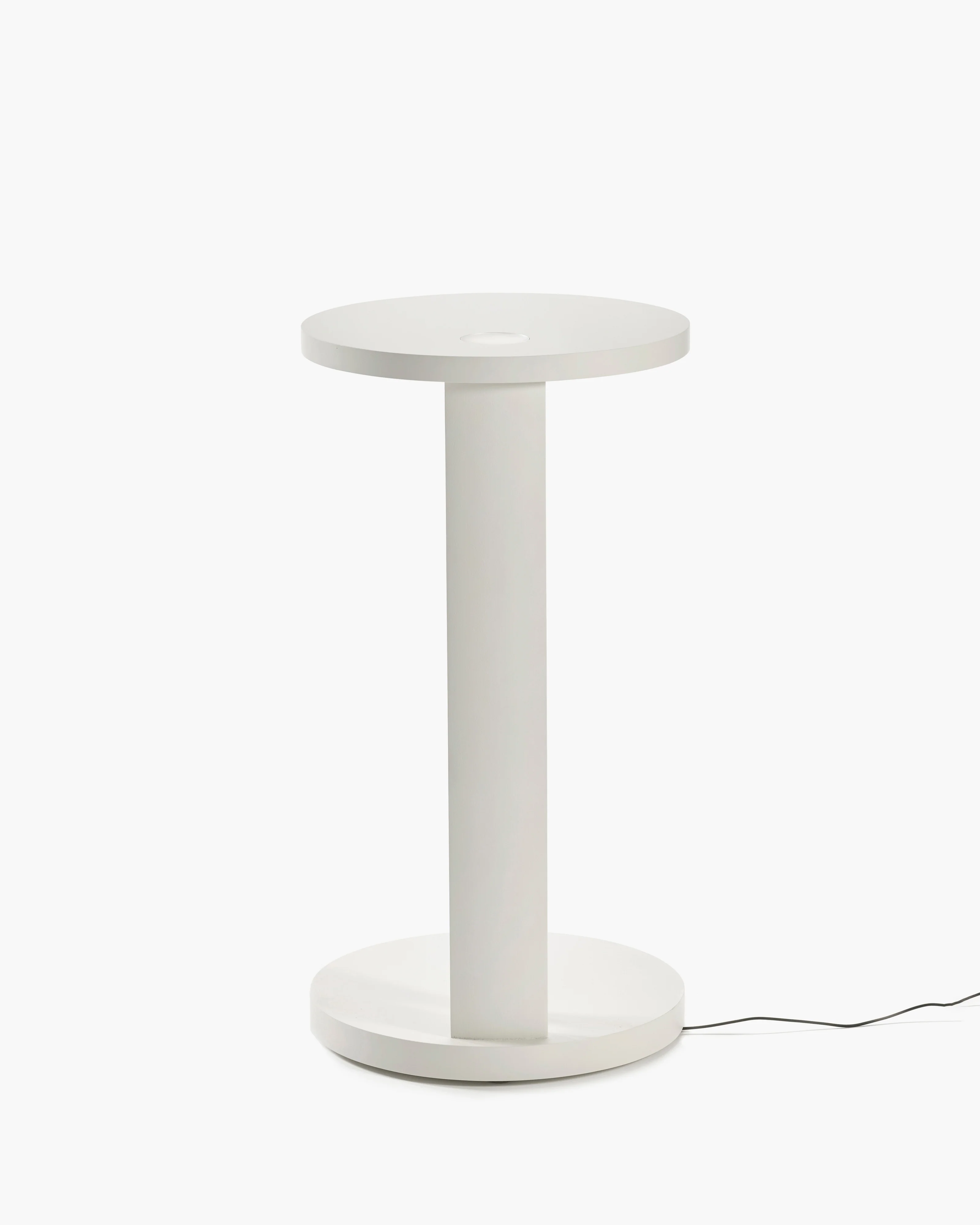 Side table L with LED light beech off-white Aura - Image 4