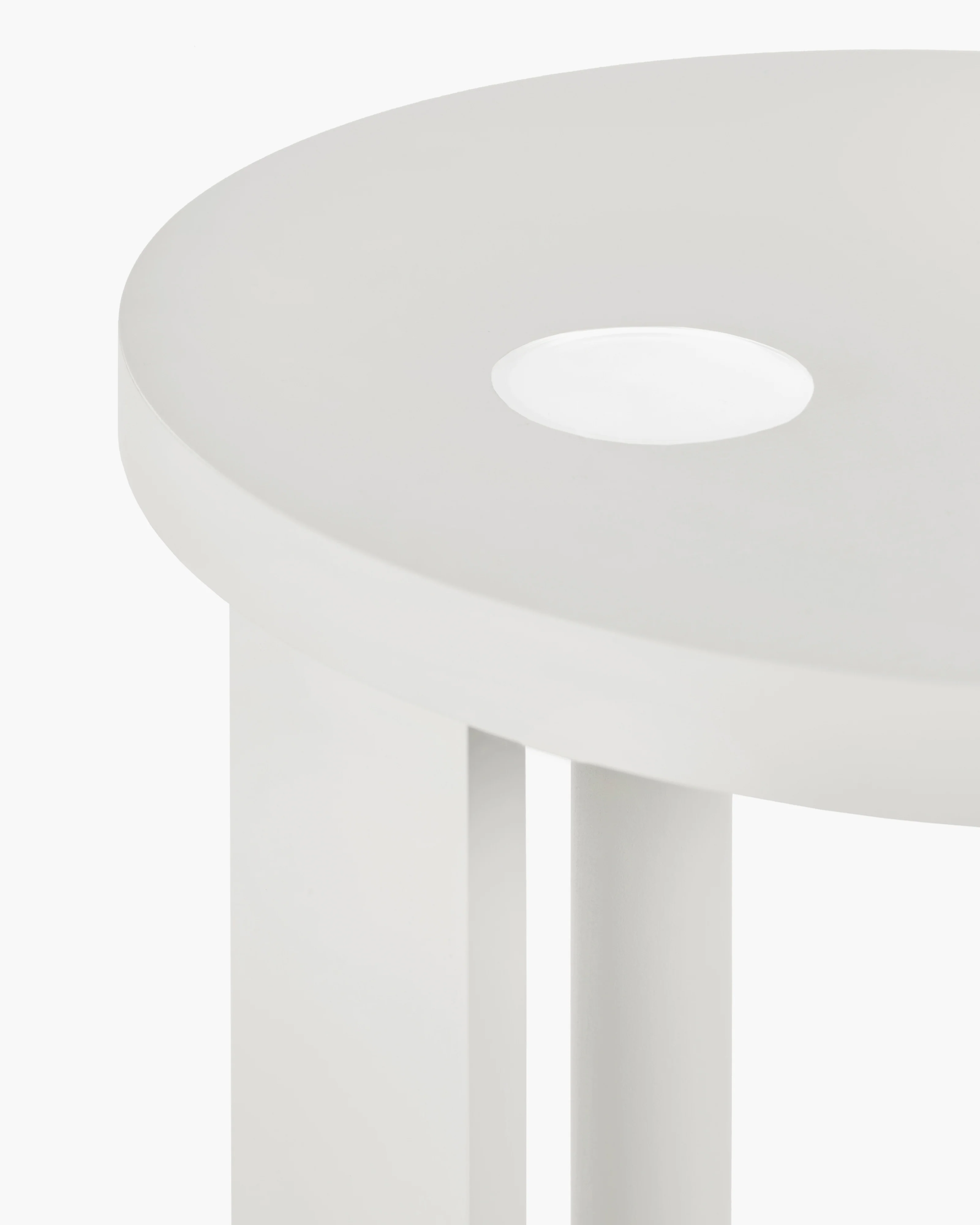 Side table L with LED light beech off-white Aura - Image 5