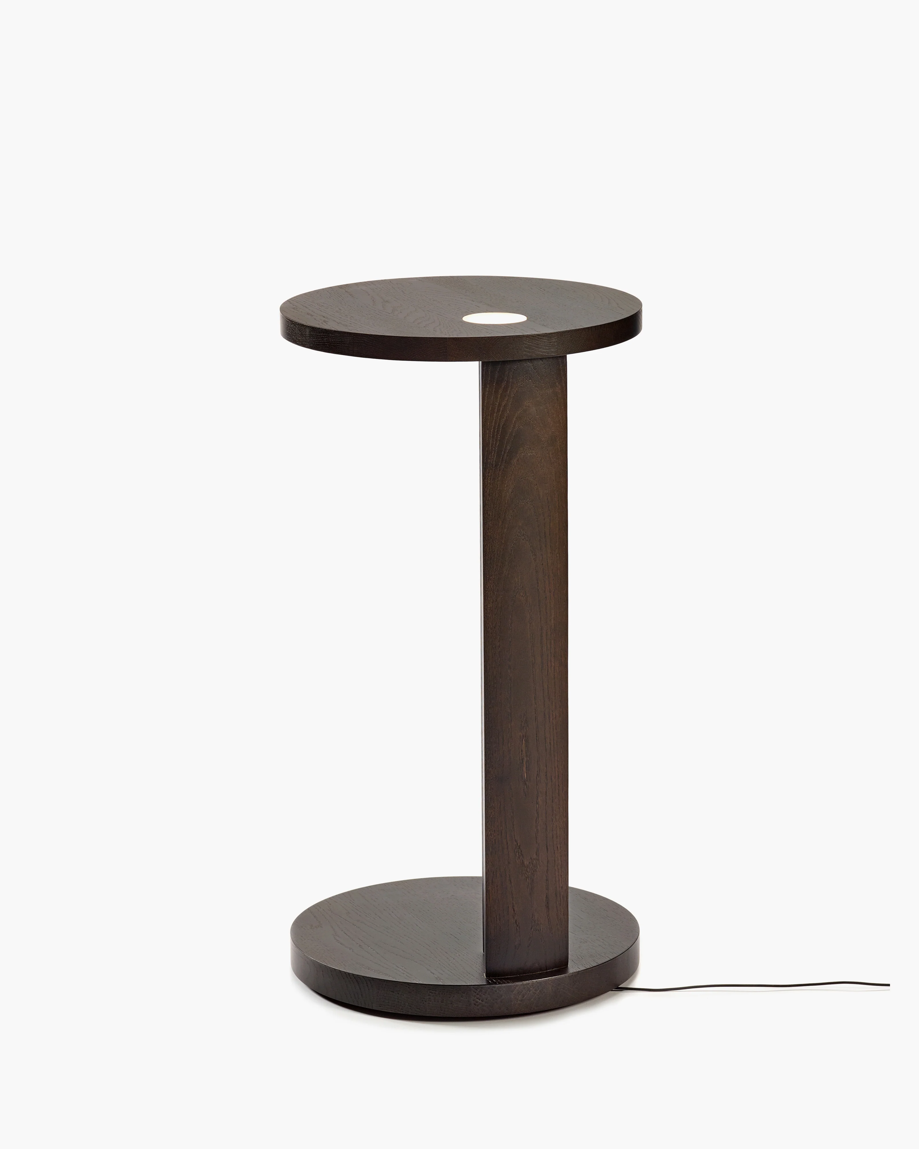 Side table L with LED light oak brown Aura - Image 4