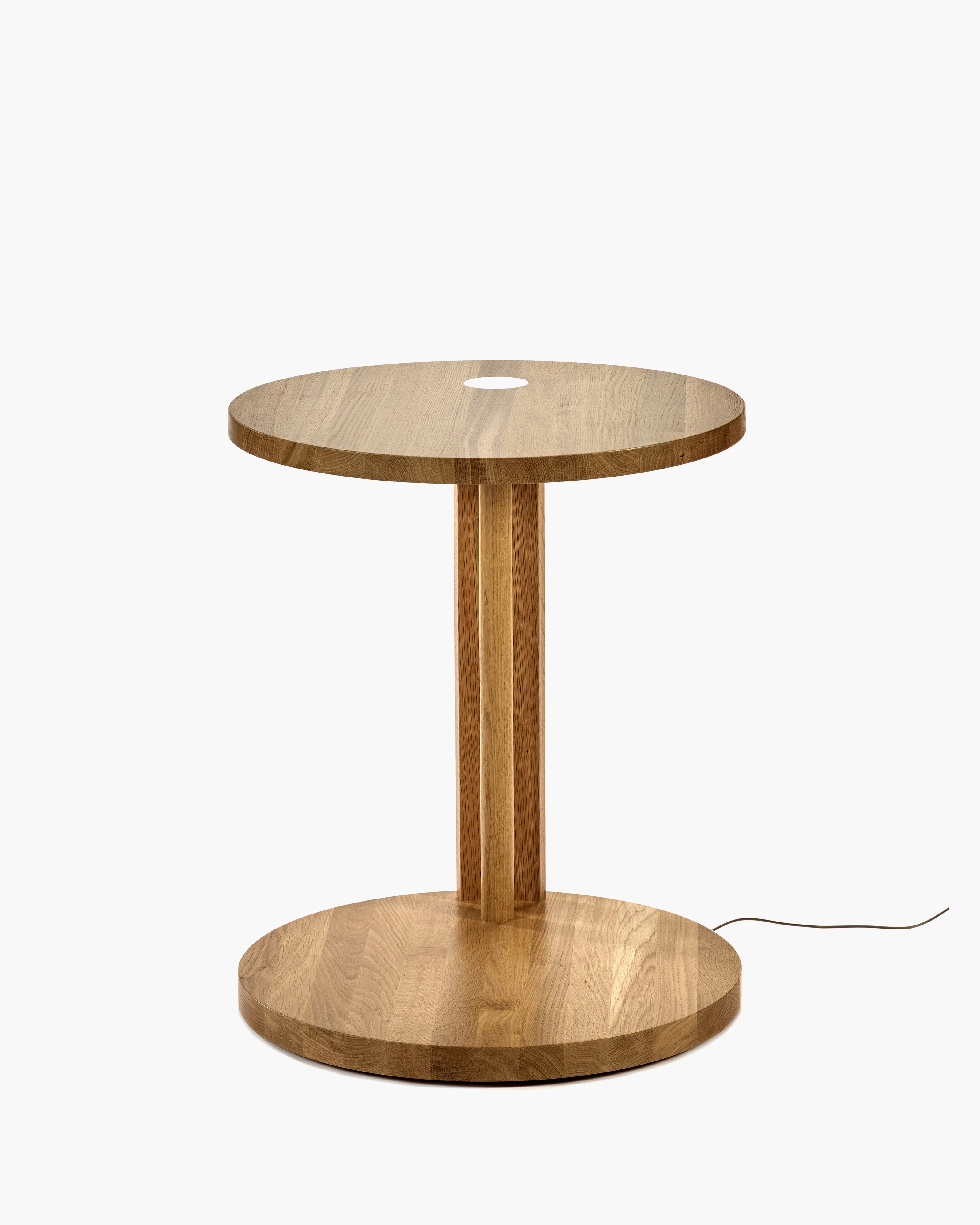 Side table S with LED light oak natural Aura - Image 3