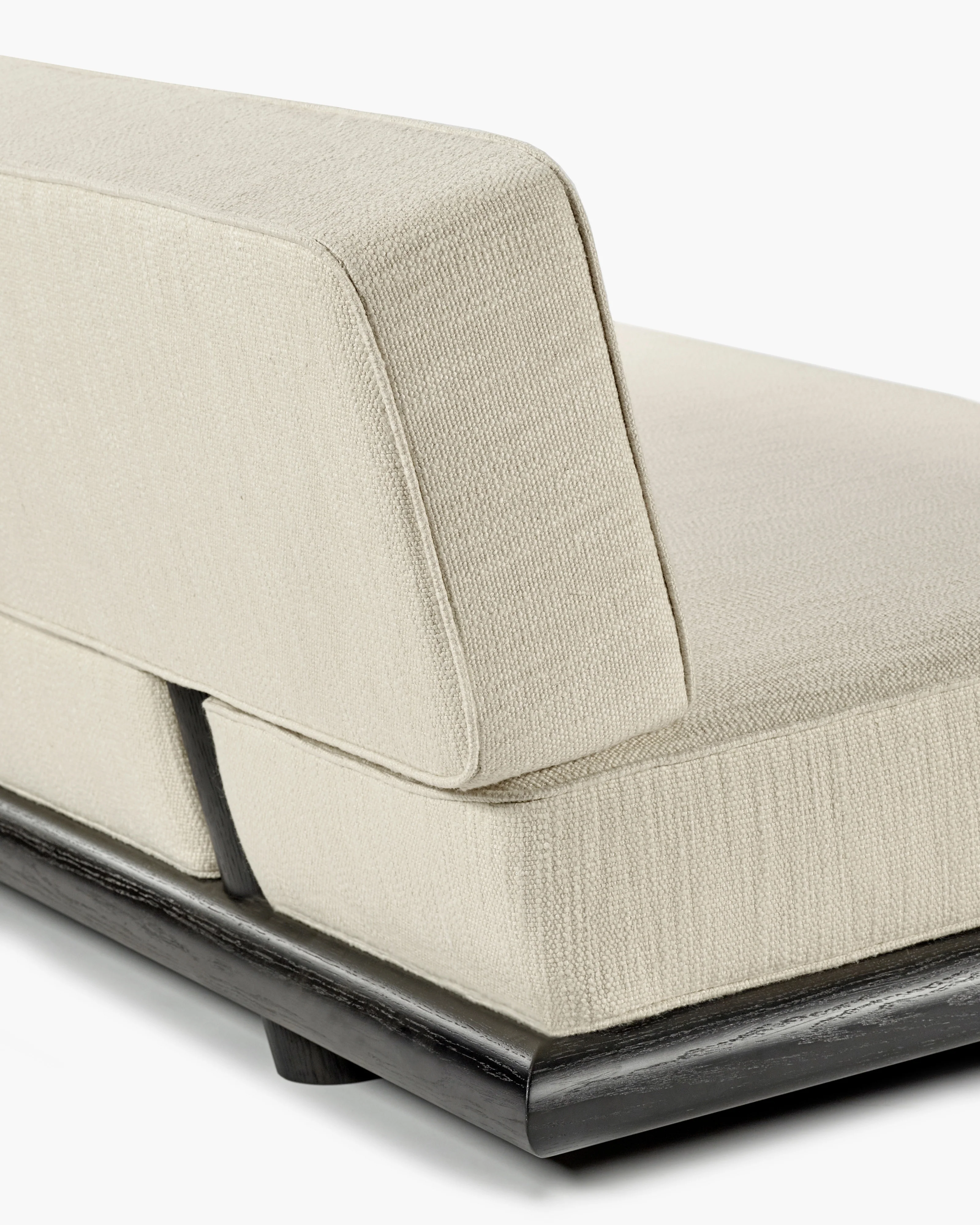 Sofa coco natural + frame tulipwood stained dark Ono 3 - Image 5
