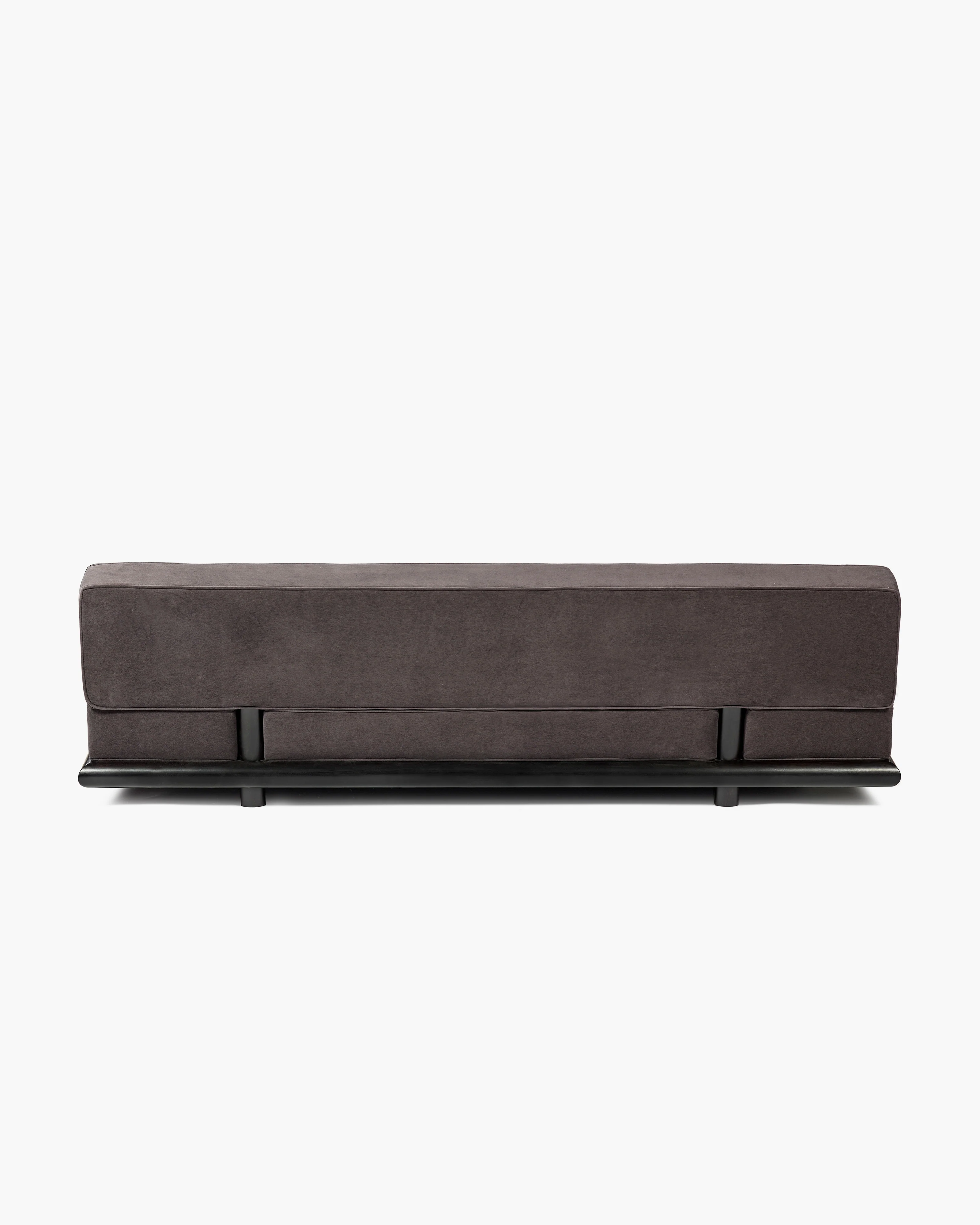 Sofa velvet shade + frame tulipwood stained dark Ono 3 - Image 3