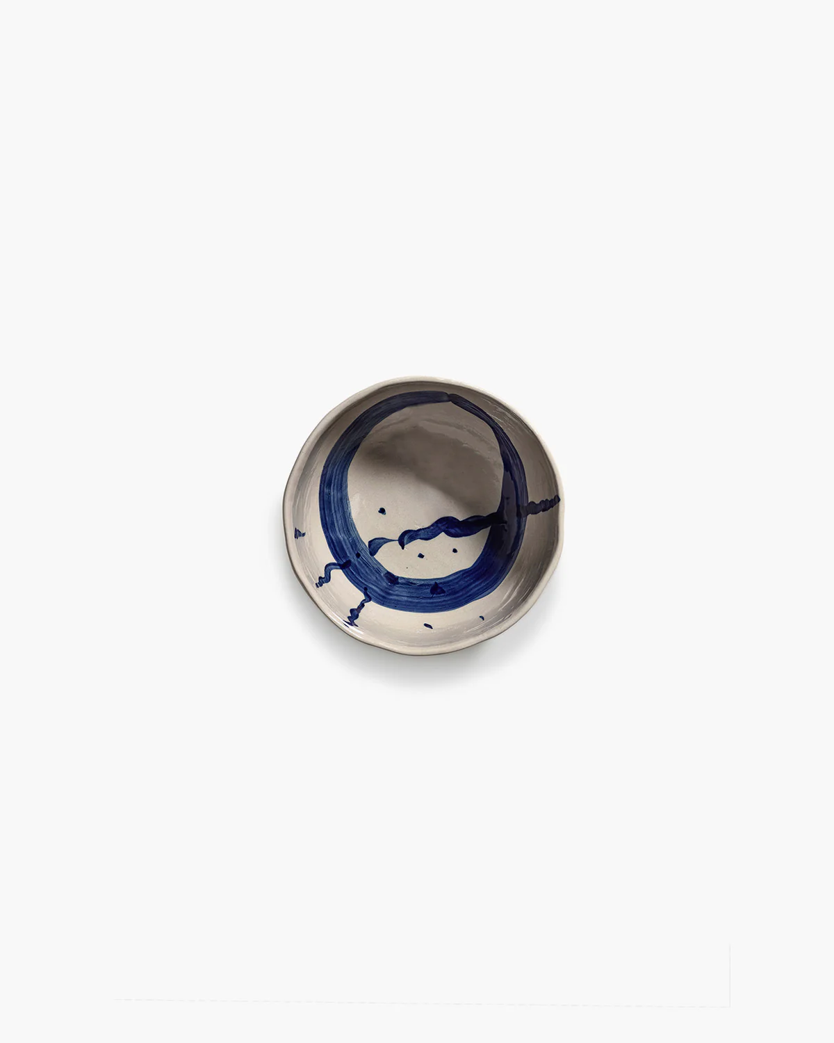 Soup bowl beige - blue Sophia - Image 4