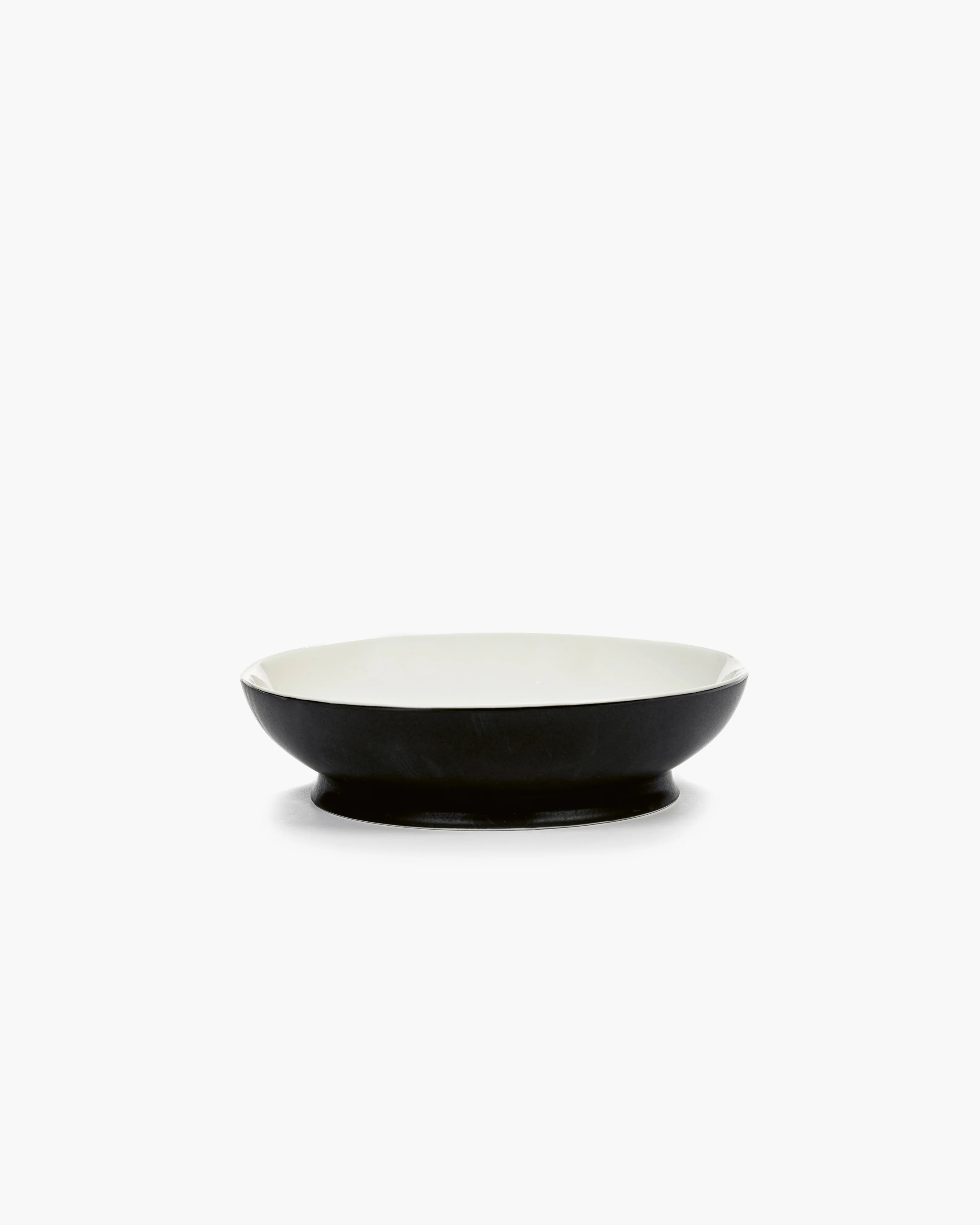 Soup bowl black/off-white Ra