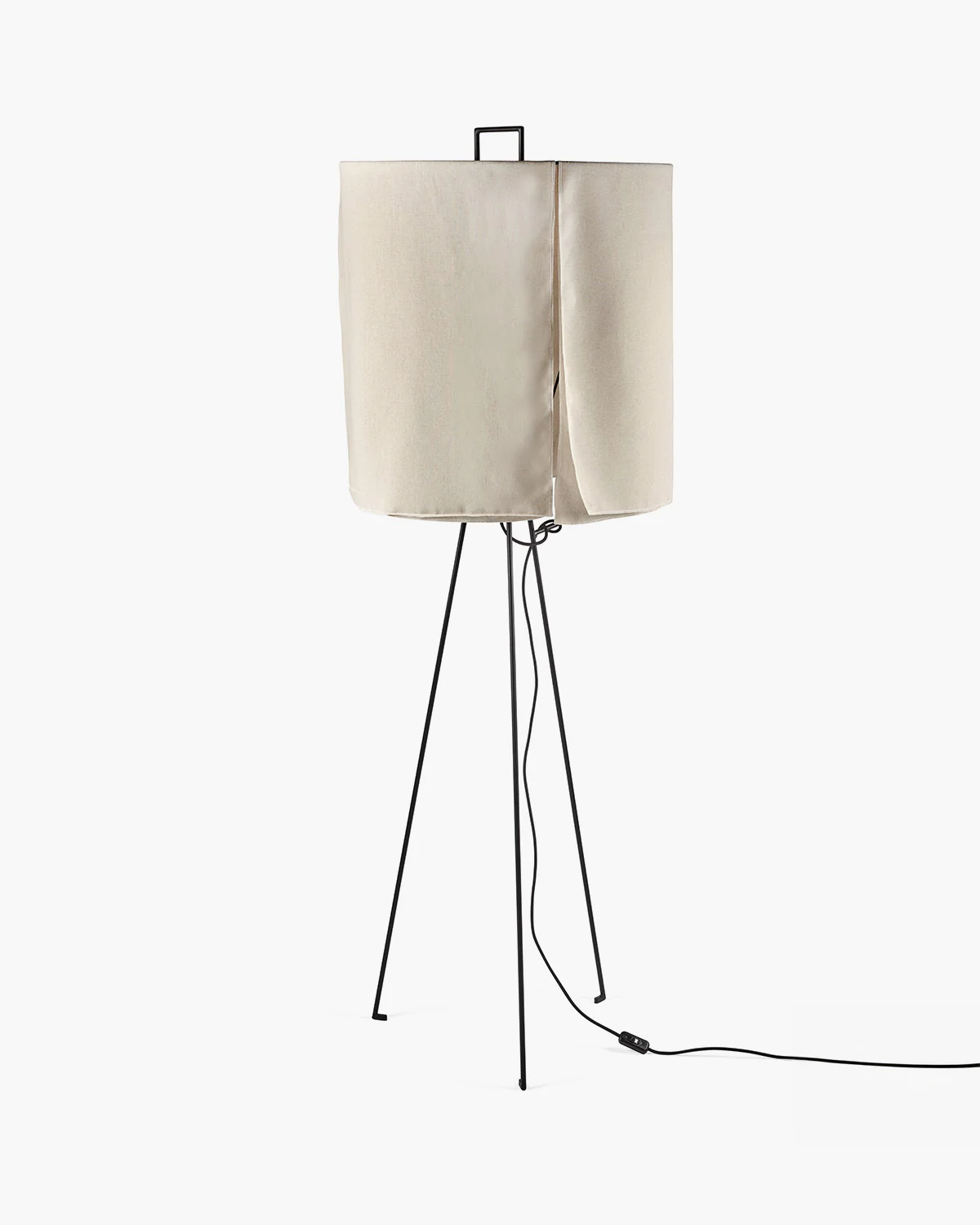Standing lamp L black - beige Nomad