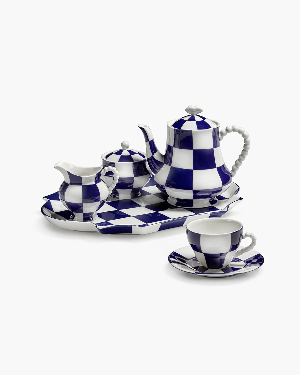 Sugar bowl blue - white Fête des Bêtes Les Objets Mouleversants - Image 4