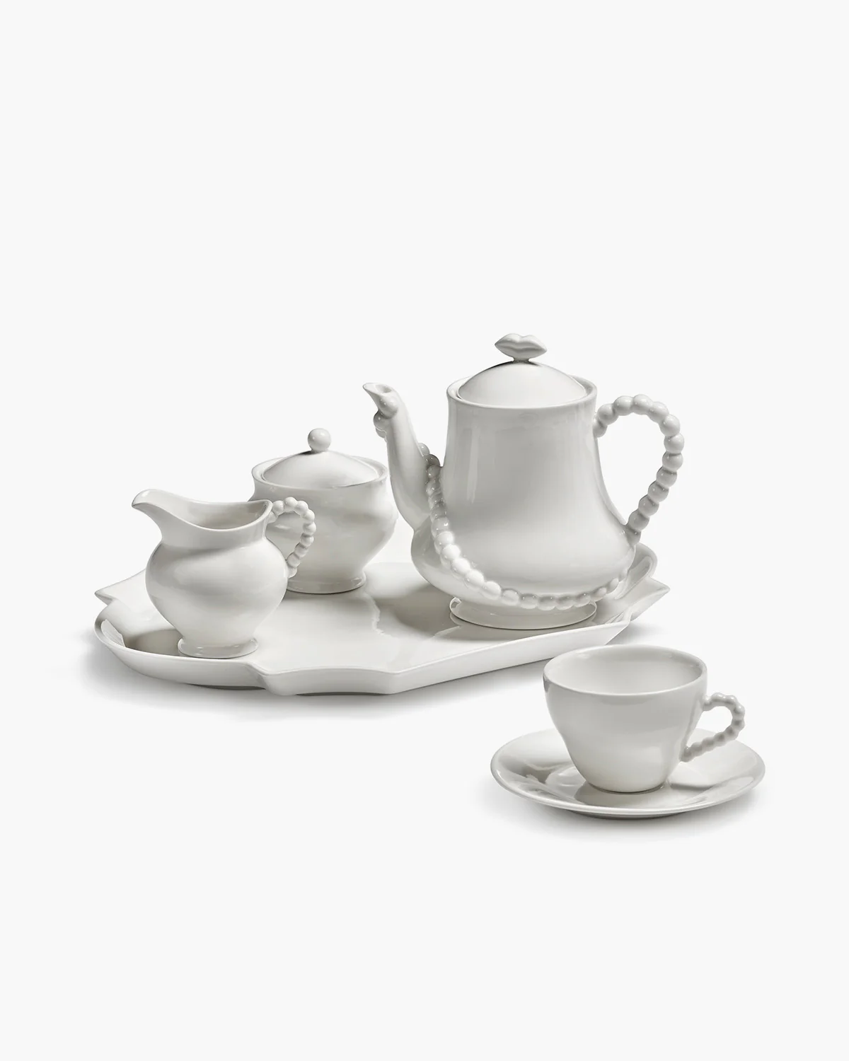 Sugar bowl white Perle Fine Les Objets Mouleversants - Image 4