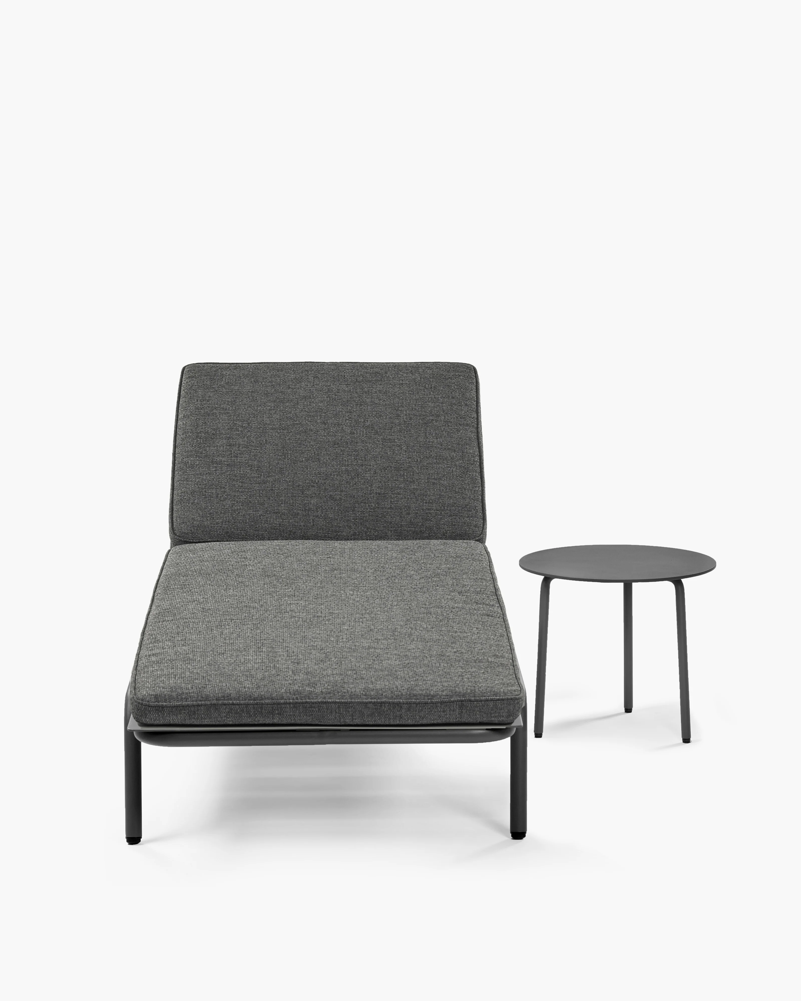 Sun lounger aluminium black August - Image 5