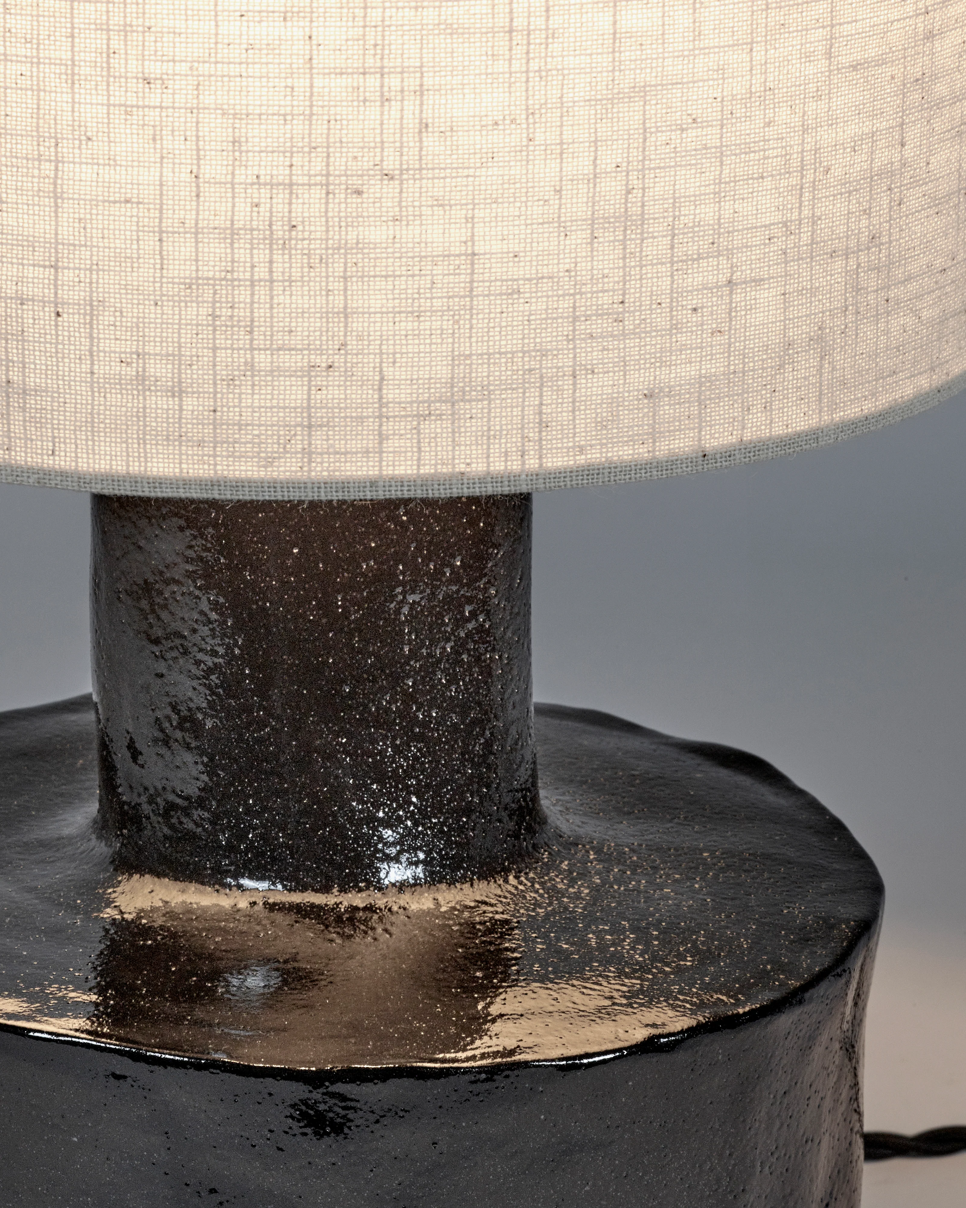 Table lamp black - beige Catherine - Image 3