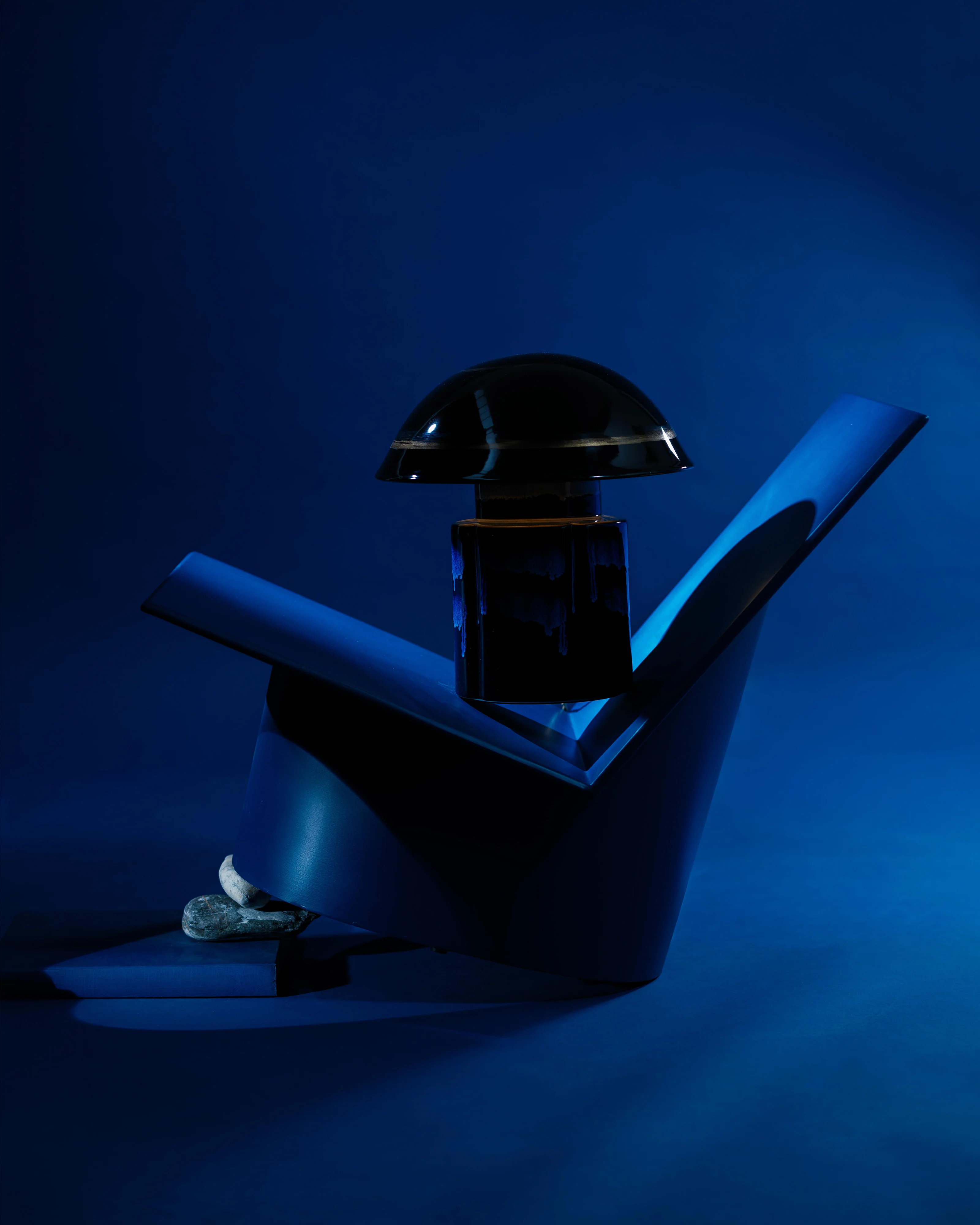 Table lamp dark blue John Terres de Rêves - Image 2