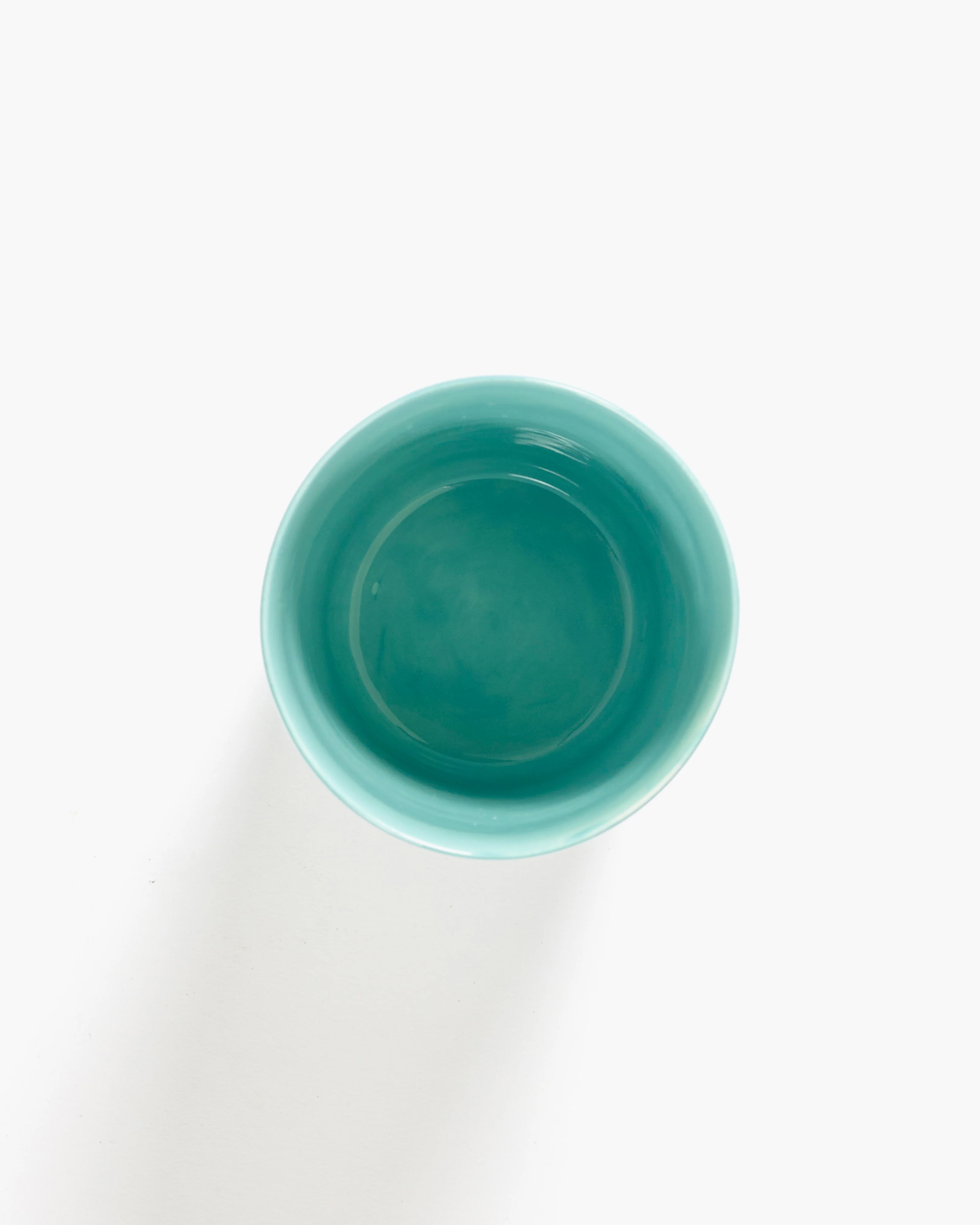 Tea cup 33cl azure - red stripes Feast - Image 2