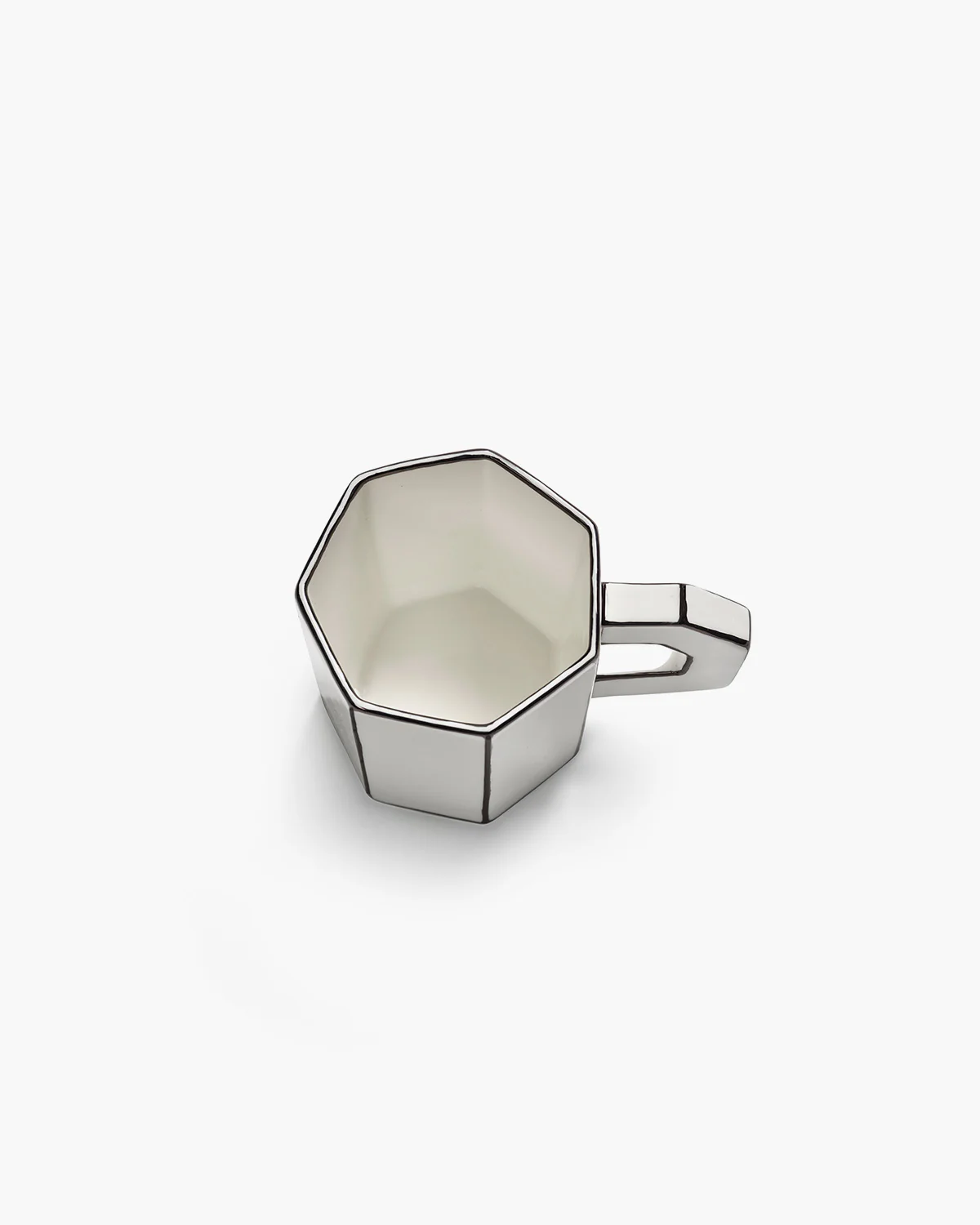 Tea cup white - black Carte Blanche - Image 5