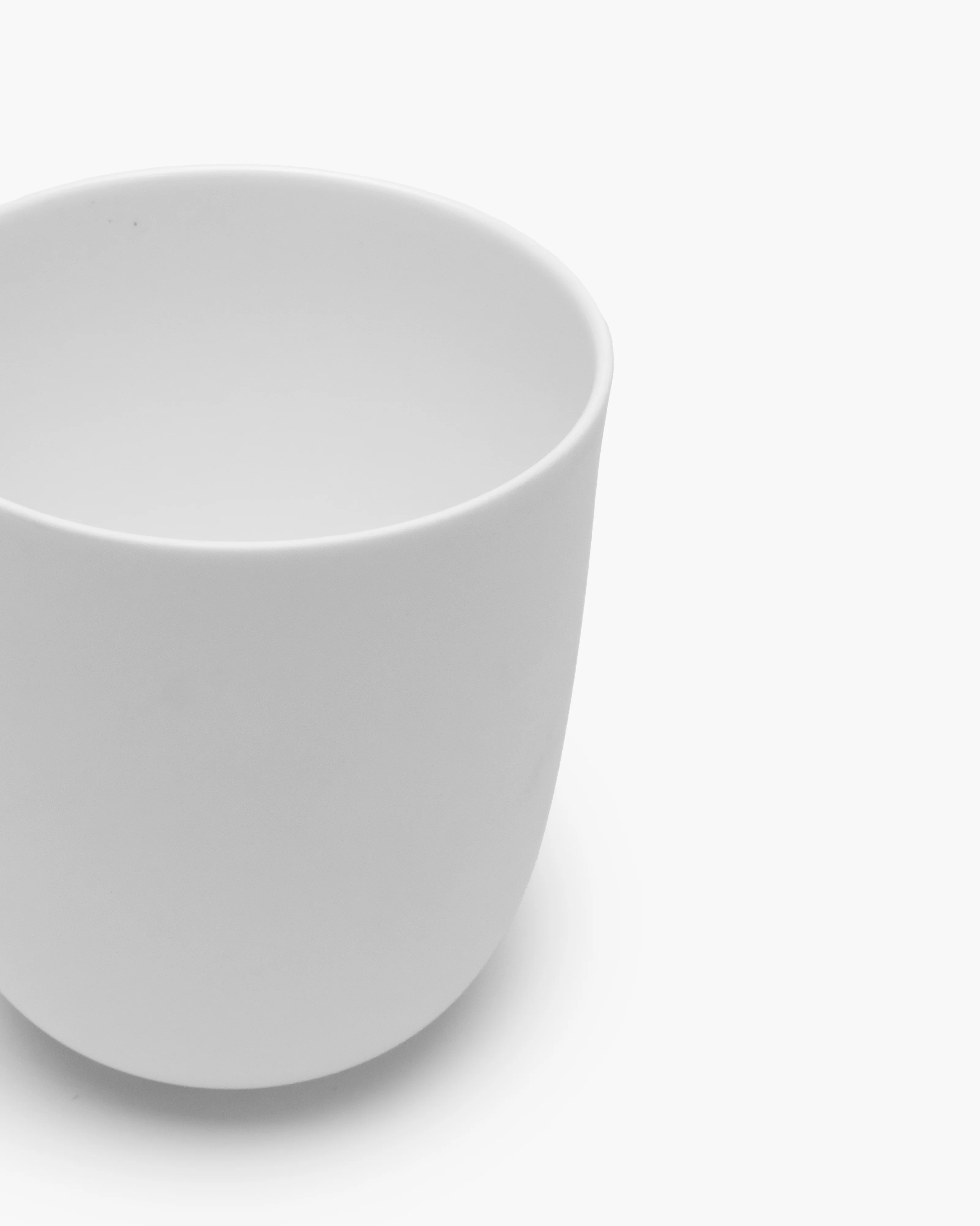 Tea cup without handle white Base - Image 3